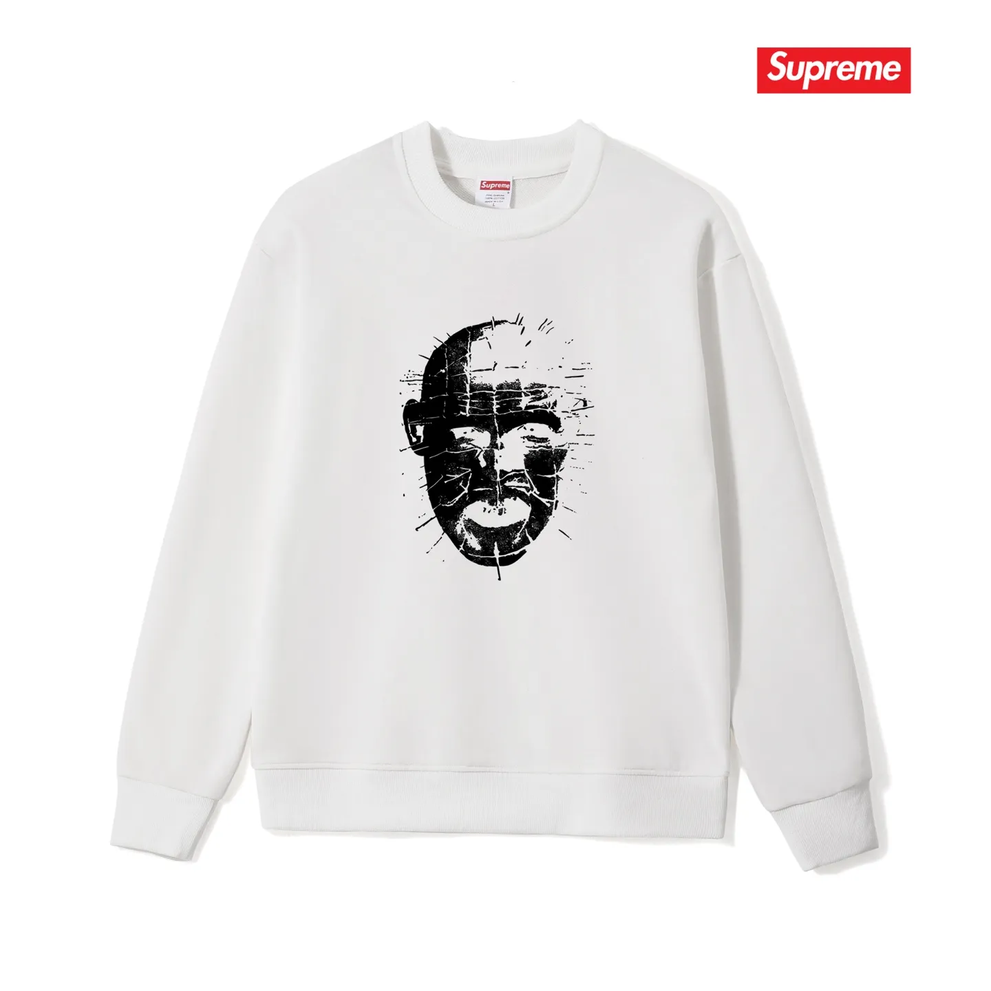 Style No. S1214 #terryp150💰 Plus velvet 160💰 sup street style, trendy and fashionable round neck sweatshirt. Made of 400 grams of large terry (drop shoulder large version) fabric. The texture is soft and non-pilling. Imported environmentally friendly printing glue. The pattern is bright and three-dimensional. Quality💥Same style for men and women. The upper body is trendy. Color: black white gray Size: S M L XL XXL