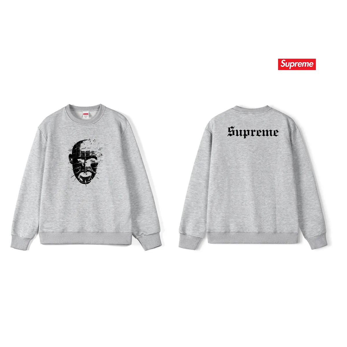Style No. S1214 #terryp150💰 Plus velvet 160💰 sup street style, trendy and fashionable round neck sweatshirt. Made of 400 grams of large terry (drop shoulder large version) fabric. The texture is soft and non-pilling. Imported environmentally friendly printing glue. The pattern is bright and three-dimensional. Quality💥Same style for men and women. The upper body is trendy. Color: black white gray Size: S M L XL XXL