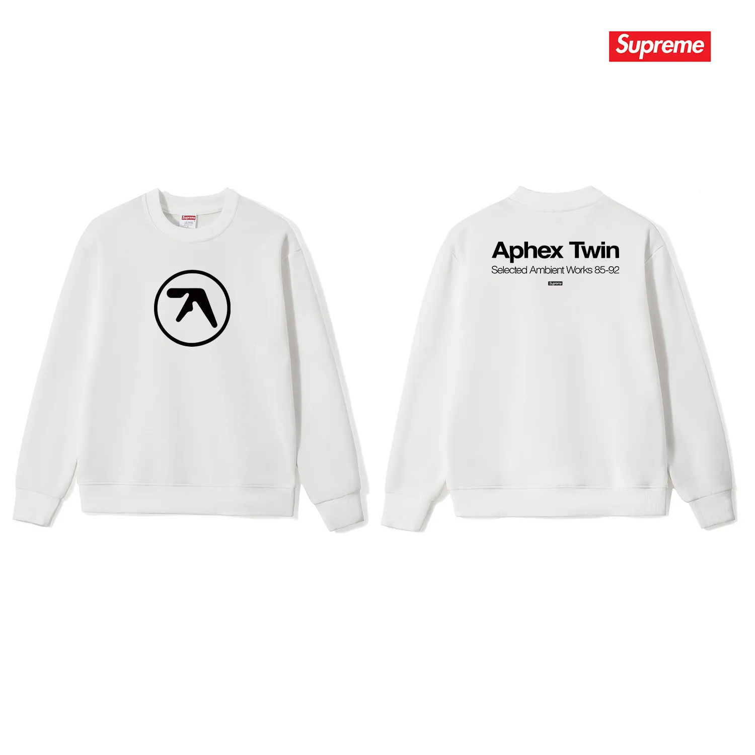 Style No. S1131 #terry p150💰 Velvet 160💰 Aphex Twin joint model SS25 WEEK2 Ambient Works Tee printed round neck sweatshirt Made of 400 grams of large terry (drop shoulder large version) fabric, soft texture and no pilling Imported environmentally friendly printing glue The pattern is bright and three-dimensional Quality 💥Same style for men and women The upper body is trendy Color: black white gray Size: S M L XL XXL
