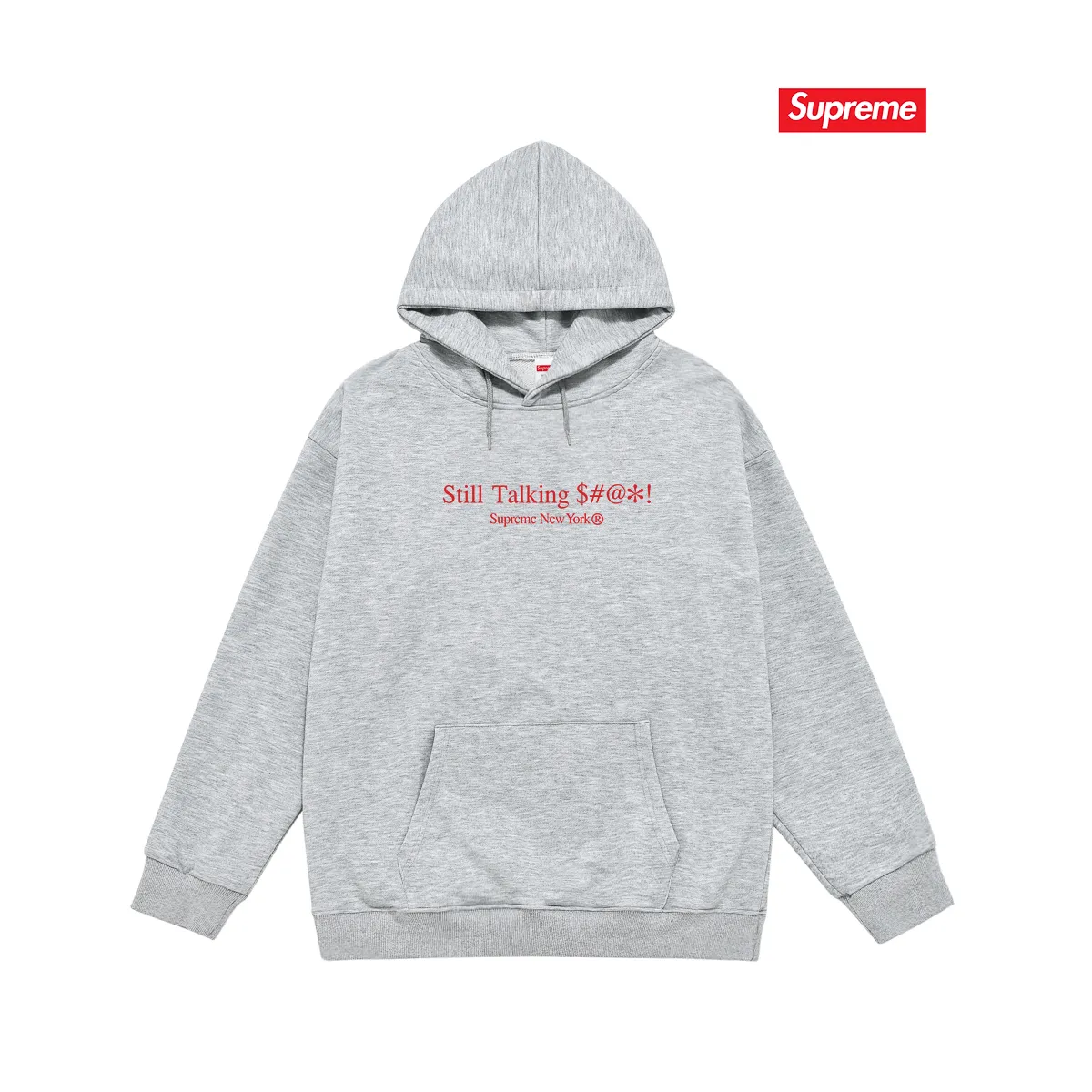 Style No. S2139 #terry P160💰 Velvet P170💰 American trend 22SS Still Talking Tee with logo letter printing on the back Hooded sweatshirt Made of 400g large terry 430g silver fox velvet (drop shoulder large version) fabric Soft texture and no pilling Imported environmentally friendly printing glue The pattern is bright and three-dimensional Quality 💥Same style for men and women The upper body is trendy Color: black white Gray Size: S M L XL XXL