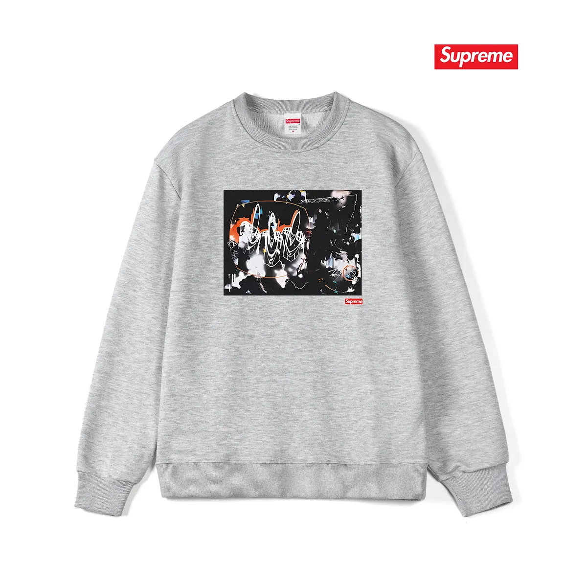 Style No. S1116 #terry p150💰 Velvet 160💰 Supreme SS22 Week15 Supreme/Futura2000 Tee New York graffiti master art chest print round neck sweatshirt Made of 400 grams of large terry (drop shoulder large version) fabric, soft texture and no pilling Imported environmentally friendly printing glue The pattern is bright and three-dimensional Quality 💥Same style for men and women The upper body is trendy Color: black white gray Size: S M L XL XXL