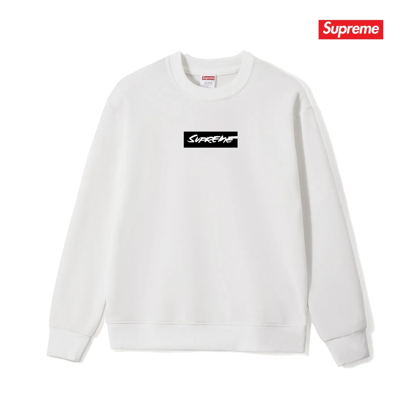 Style No. S1081 #terry p150💰 Velvet 160💰 Supreme x Futura joint model SS24 WEEK1 Letter Logo printed round neck sweatshirt Made of 400 grams of large terry (drop shoulder large version) fabric, soft texture and no pilling Imported environmentally friendly printing glue The pattern is bright and three-dimensional Quality 💥Same style for men and women The upper body is trendy Color: black white gray Size: S M L XL XXL