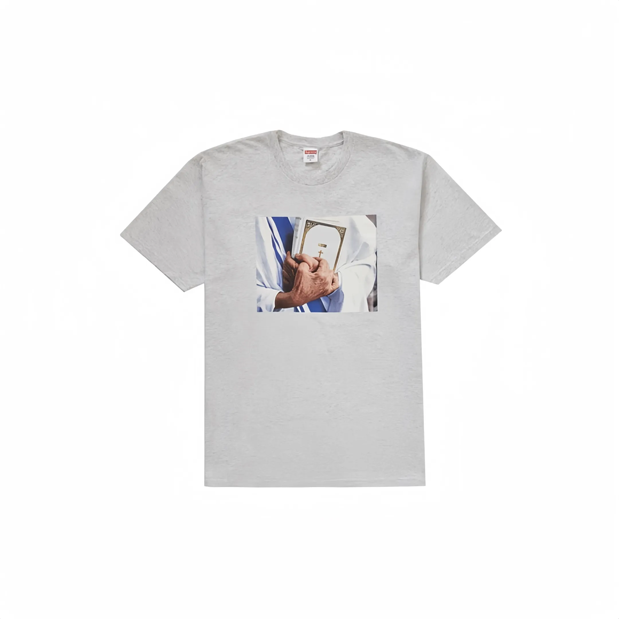 #S31 P110💰 Supreme FW19 Week 7 Bible Tee printed short-sleeved T-shirt. The same style for men and women is made of 260g combed cotton double yarn. From fabrics to accessories, all three standards are complete and follow ZP. The slurry printing imported from Matsui Company will never crack. The whole piece is made of three-needle five-thread technology. The collar-shoulder seam-sleeve seam is double-lined, which looks more three-dimensional and textured.) The same craftsmanship as the original version, classic version Feel free to compare zp. The whole piece adopts three-needle five-thread craftsmanship (neckline-shoulder seam-sleeve seam double thread, which looks more three-dimensional and textured). It has the same craftsmanship as the original original, classic version. Color: white, navy blue, pink, light blue, gray, red. Size: S M L XL XXL