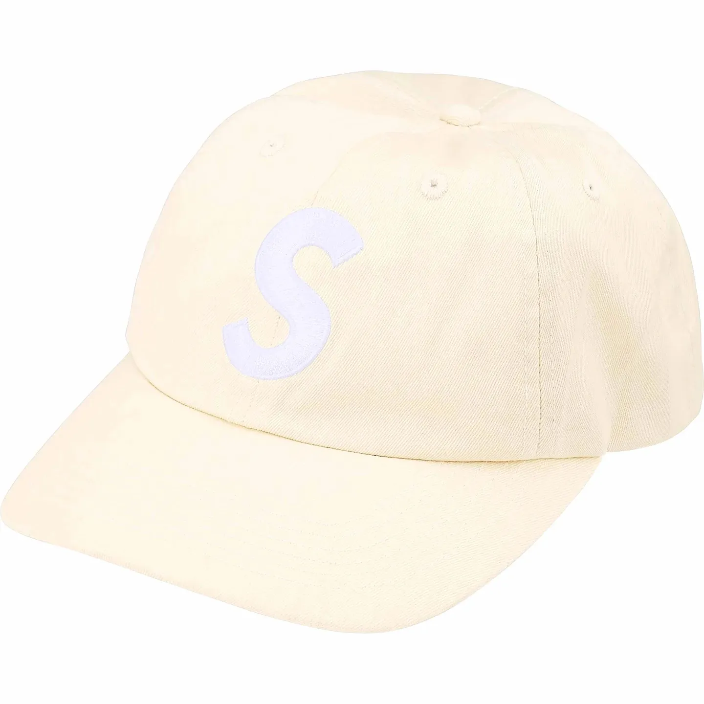 N142💰p136 Sup 90SS Pigment Coated S Logo 6-Panel Large S embroidery washed distressed peaked baseball cap black off-white green blue red