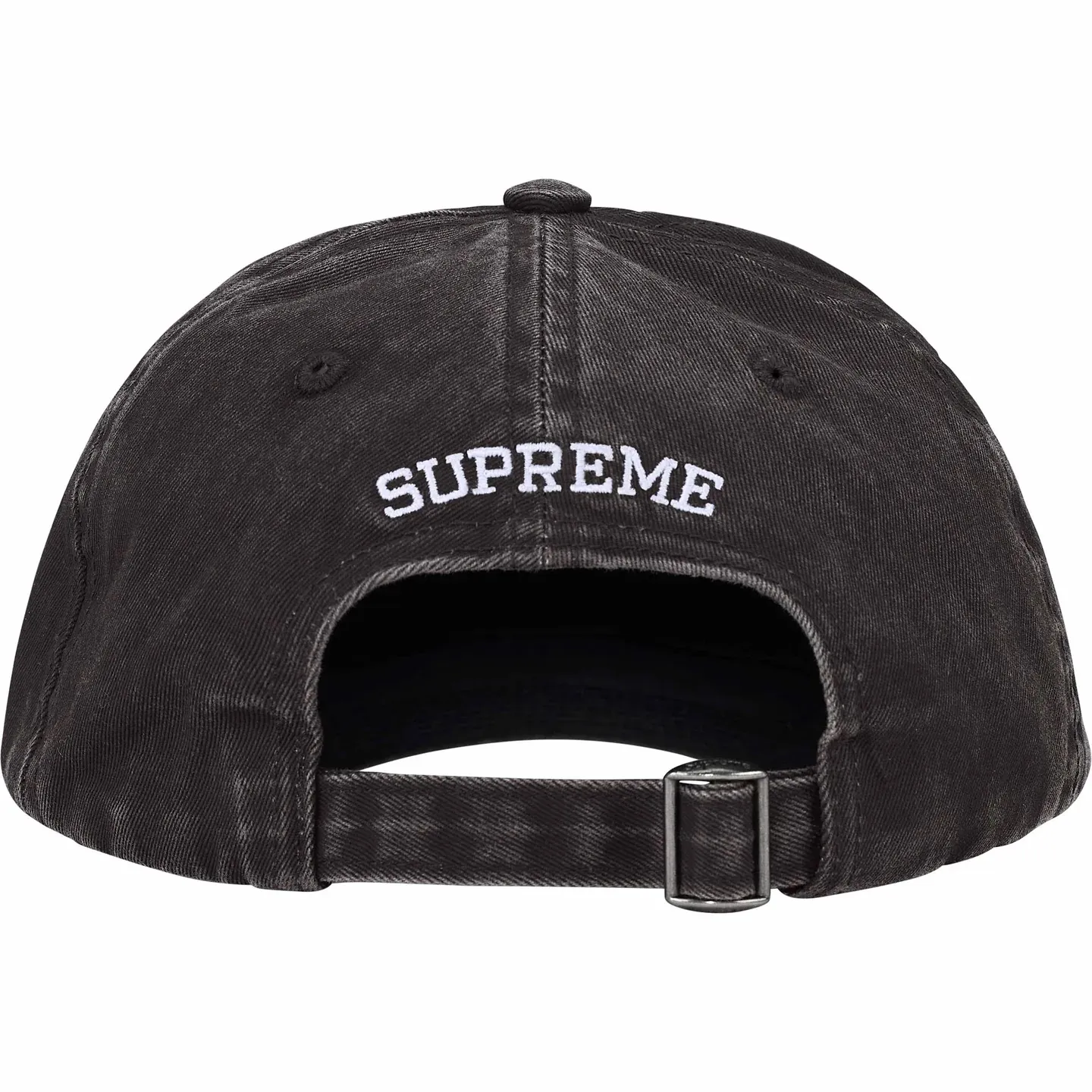 N142💰p136 Sup 90SS Pigment Coated S Logo 6-Panel Large S embroidery washed distressed peaked baseball cap black off-white green blue red
