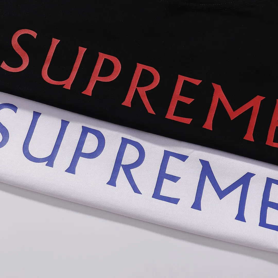 P136 Supreme black goat short sleeve black white size shoulder width chest length S 52 56 70 M 54 58 72 L 56 60 74 XL 58 62 76