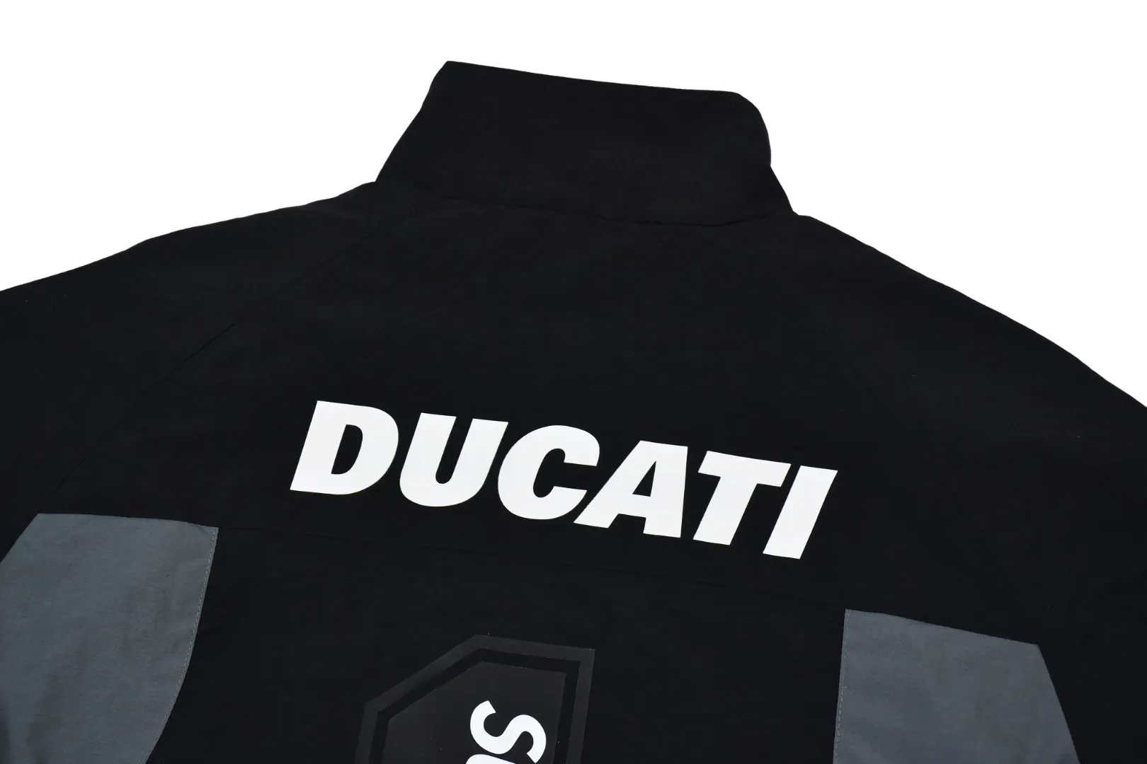 🅿️640 S251 Supreme 24ss Ducati Ducati co-branded Track Jacket racing uniform school uniform jacket - Color: Black White - Size: S M L XL Customized full set of accessories/YKK metal zipper/Customized hardware/Three standards