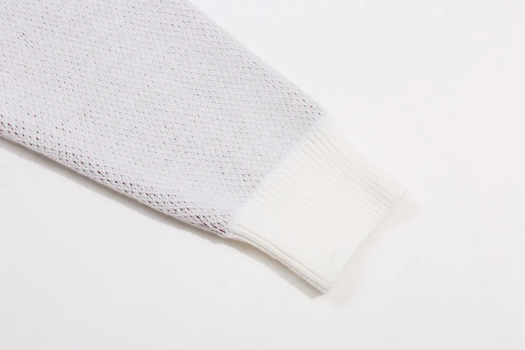 P300 supreme Snow White and the Seven Dwarfs jacquard crew neck sweater Color: Black White Size: S M L XL XXL