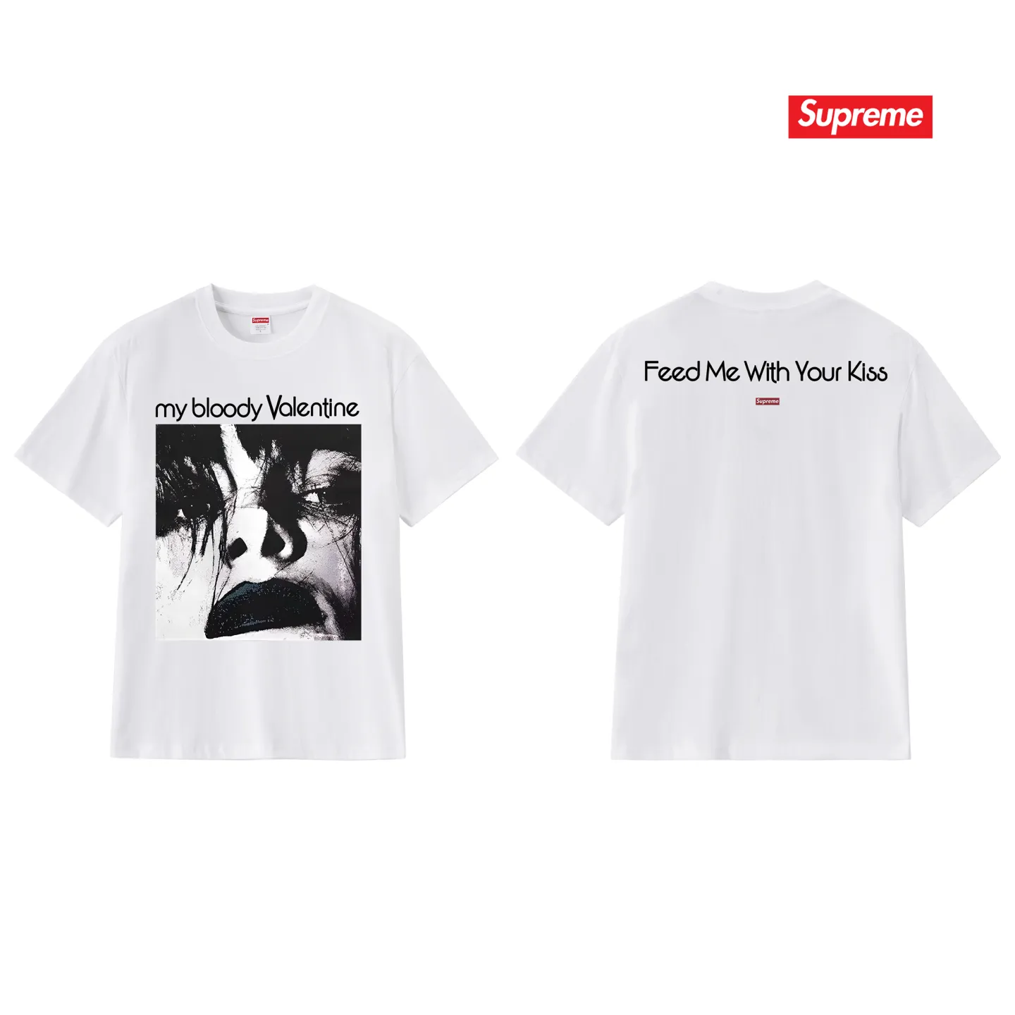 S213 P110💰 Sup music art album round neck short-sleeved T-shirt, same style for men and women, loose fit, made of 260g combed cotton double yarn, all three standards from fabrics to accessories are in compliance with ZP. The slurry printing imported from Matsui Company will never crack. The whole piece is made of three-needle five-thread technology. The neckline-shoulder seam-sleeve seam is double-lined, which looks more three-dimensional and textured.) The same process as the original version, classic version Feel free to compare zp. The whole piece adopts three-needle five-thread craftsmanship (neckline-shoulder seam-sleeve seam double thread, which looks more three-dimensional and textured). It has the same craftsmanship as the original original, classic version. Color: black, white, light gray, pink, navy. Size: S M L XL XXL