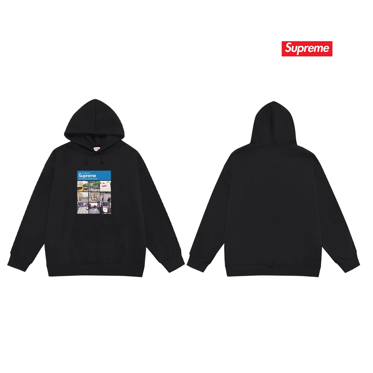 Style number S2006 #terry P160💰 Velvet P170💰 Supreme FW20 Week 1 Verify Tee Logo Google verified printed hooded sweatshirt Made of 400g large terry 430g silver fox velvet (drop shoulder large version) fabric, soft texture and no pilling Imported environmentally friendly printing glue The pattern is bright and three-dimensional Quality 💥Same style for men and women The upper body is trendy Color: black white gray Size: S M L XL XXL