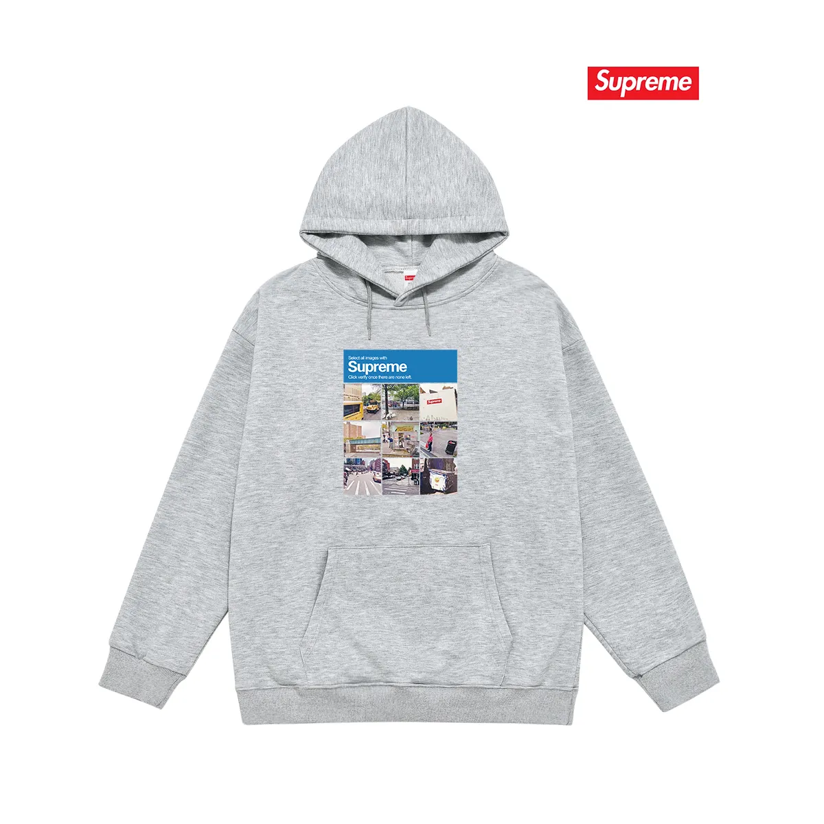 Style number S2006 #terry P160💰 Velvet P170💰 Supreme FW20 Week 1 Verify Tee Logo Google verified printed hooded sweatshirt Made of 400g large terry 430g silver fox velvet (drop shoulder large version) fabric, soft texture and no pilling Imported environmentally friendly printing glue The pattern is bright and three-dimensional Quality 💥Same style for men and women The upper body is trendy Color: black white gray Size: S M L XL XXL