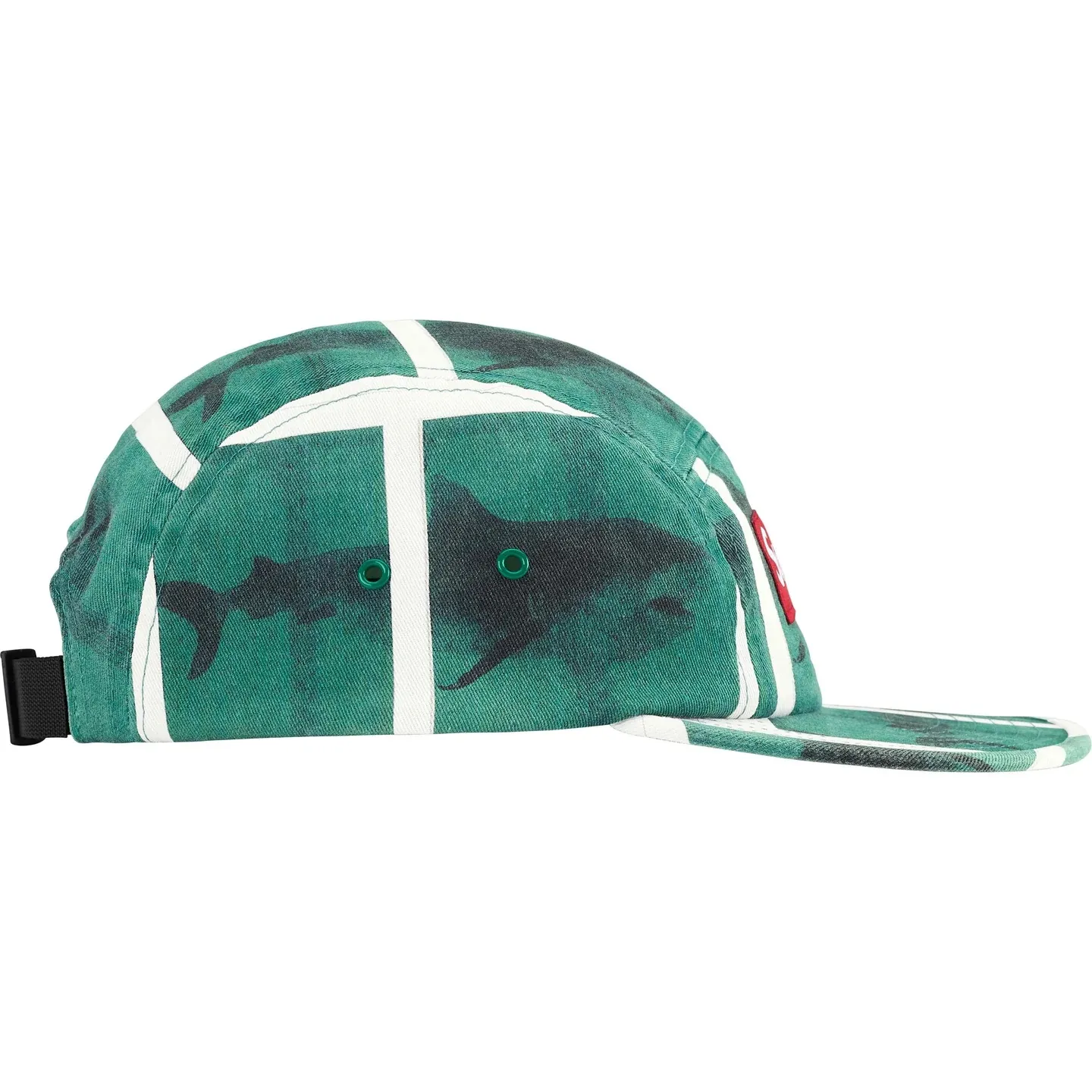 N144💰p160 Supreme Damien Hirst Camp Cap Artist Joint Animal Print Baseball Cap Black Green