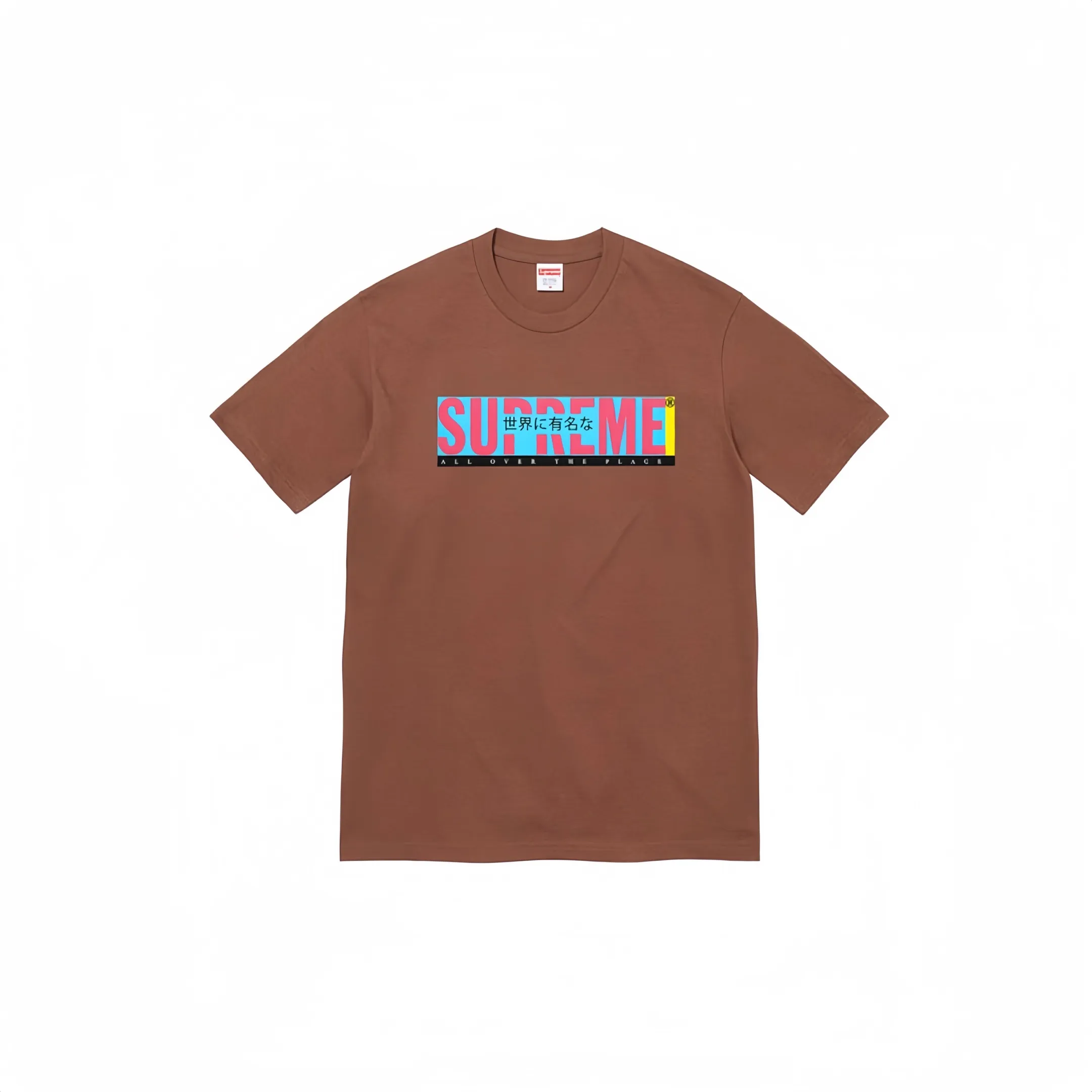 #S64 P110💰 Supreme SS22 Week 1 All Over Tee letter printed short-sleeved T-shirt. The same style for men and women is made of 260g combed cotton double yarn. From fabrics to accessories, all three standards are complete and follow ZP. Imported Matsui company’s slurry printing will never crack. The whole piece is made of three-needle five-thread technology. The neckline-shoulder seam-sleeve seam is double-lined, which looks more three-dimensional and textured.) The same process as the original version, classic version Feel free to compare zp. The whole piece adopts three-needle five-thread craftsmanship (neckline-shoulder seam-sleeve seam double thread, which looks more three-dimensional and textured). It has the same craftsmanship as the original original, classic version. Color: black, white, navy blue, rice dumpling pink, size: S M L XL XXL