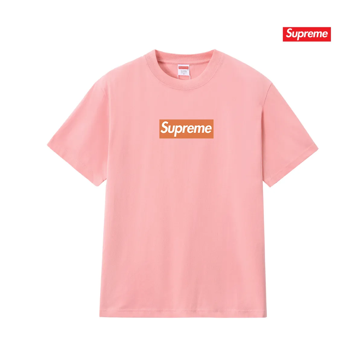 S221 P110💰 Sup 68FW SF BOX LOGO TEE San Francisco co-branded classic printed short-sleeved pure cotton T-shirt for men and women. Loose fit. Made of 260g combed cotton double yarn. All three standards are complete from fabrics to accessories. ZP. Imported Matsui company slurry printing will never crack. The whole piece adopts three-needle five-thread technology. The neckline-shoulder seam-sleeve seam is double-lined, which looks more three-dimensional and textured. The same process as the original version, classic version. Feel free to compare zp. The whole piece adopts three-needle five-thread craftsmanship (neckline-shoulder seam-sleeve seam double thread, which looks more three-dimensional and textured). It has the same craftsmanship as the original original, classic version. Color: black, white, light gray, pink, navy. Size: S M L XL XXL