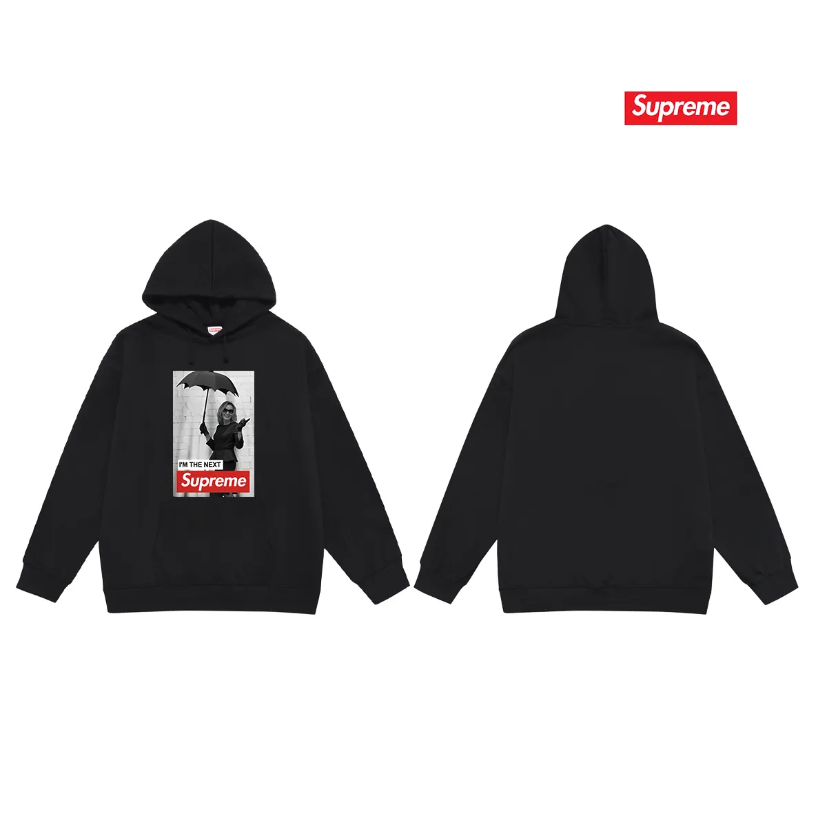 Style No. S2184 #terry P160💰 Velvet P170💰 Sup FW24 Casual Comfortable hooded sweatshirt with character pattern on the chest Made of 400g large terry 430g silver fox velvet (off-shoulder large version) fabric Soft and non-pilling Imported environmentally friendly printing glue The pattern is bright and three-dimensional Quality 💥Same style for men and women The upper body is trendy Color: black white gray Size: S M L XL XXL