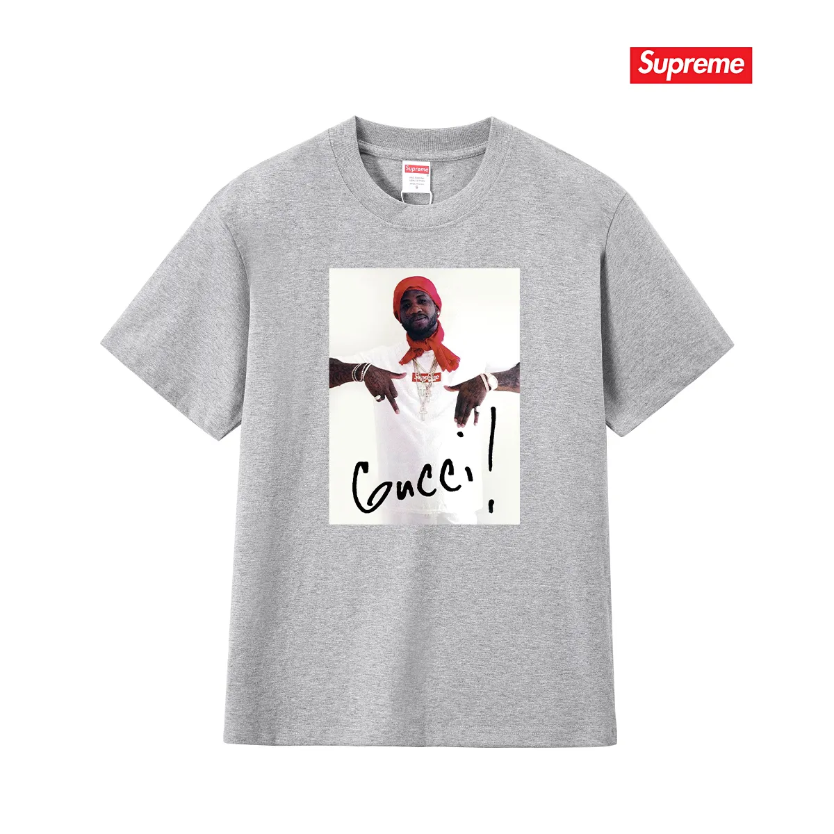 S199 P110💰 SUP FW16 Kuci Mane Tee White short-sleeved pure cotton high-end T-shirt with character printing. Loose fit. Made of 260g combed cotton double yarn. All three standards are complete from fabrics to accessories. ZP. Imported Matsui company’s slurry printing will never crack. The whole piece adopts three-needle five-thread technology. The neckline-shoulder seam-sleeve seam is double-lined, which looks more three-dimensional and textured. The same process as the original version, classic version. Feel free to compare zp. The whole piece adopts three-needle five-thread craftsmanship (neckline-shoulder seam-sleeve seam double thread, which looks more three-dimensional and textured). It has the same craftsmanship as the original original, classic version. Color: black, white, light gray, pink, navy. Size: S M L XL XXL