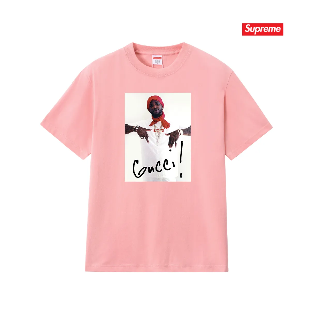 S199 P110💰 SUP FW16 Kuci Mane Tee White short-sleeved pure cotton high-end T-shirt with character printing. Loose fit. Made of 260g combed cotton double yarn. All three standards are complete from fabrics to accessories. ZP. Imported Matsui company’s slurry printing will never crack. The whole piece adopts three-needle five-thread technology. The neckline-shoulder seam-sleeve seam is double-lined, which looks more three-dimensional and textured. The same process as the original version, classic version. Feel free to compare zp. The whole piece adopts three-needle five-thread craftsmanship (neckline-shoulder seam-sleeve seam double thread, which looks more three-dimensional and textured). It has the same craftsmanship as the original original, classic version. Color: black, white, light gray, pink, navy. Size: S M L XL XXL