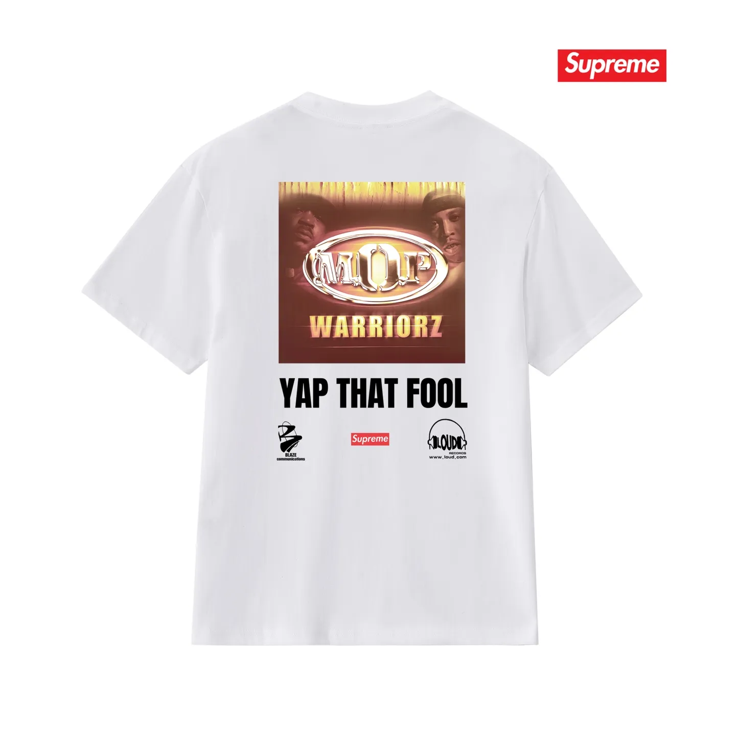S231 P110💰 Supreme 24FW MOP Hooded rap group co-branded short-sleeved T-shirt. Loose fit. Made of 260g combed cotton double yarn. All three standards are complete from fabric to accessories. ZP. The slurry printing imported from Matsui Company will never crack. The whole piece adopts three-needle and five-thread technology. The neckline-shoulder seam-sleeve seam is double-lined, which looks more three-dimensional and textured.) The same process as the original version, classic version Feel free to compare zp. The whole piece adopts three-needle five-thread craftsmanship (neckline-shoulder seam-sleeve seam double thread, which looks more three-dimensional and textured). It has the same craftsmanship as the original original, classic version. Color: black, white, light gray, pink, navy. Size: S M L XL XXL