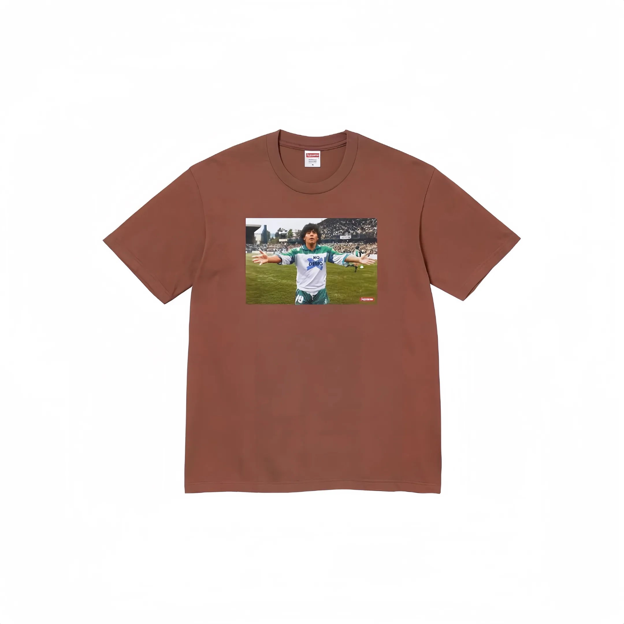 #S68 P110💰 Supreme SS24 WEEK1 Maradona No Drug character tee round neck jersey short-sleeved T-shirt. The same style for men and women is made of 260g combed cotton double yarn. From fabrics to accessories, all three standards are complete and follow ZP. Imported Matsui company's slurry printing will never crack. The whole piece adopts three-needle five-thread technology. The neckline-shoulder seam-sleeve seam is double-lined, which looks more three-dimensional and textured.) The same process as the authentic original, classic version Feel free to compare zp. The whole piece adopts three-needle five-thread craftsmanship (neckline-shoulder seam-sleeve seam double thread, which looks more three-dimensional and textured). It has the same craftsmanship as the original original, classic version. Color: black, red, rice dumpling, gray and white. Size: S M L XL XXL