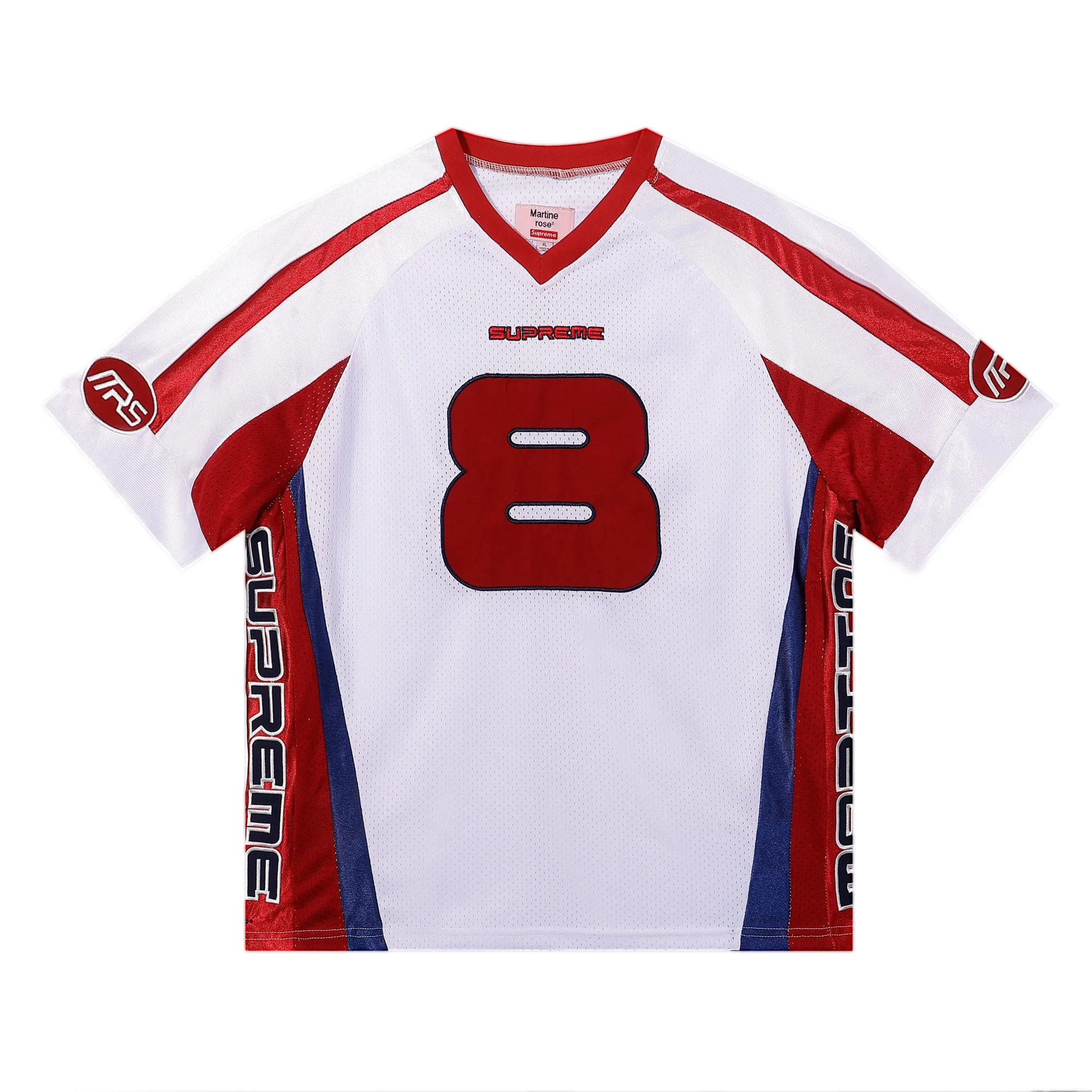 P190 supreme joint jersey retro embroidered mesh jersey Yu Shuxin/Li Taimin same style white black SMLXL size shoulder width chest length S 46 52 68 M 47 54 70 L 48 56 72 XL 49 58 74