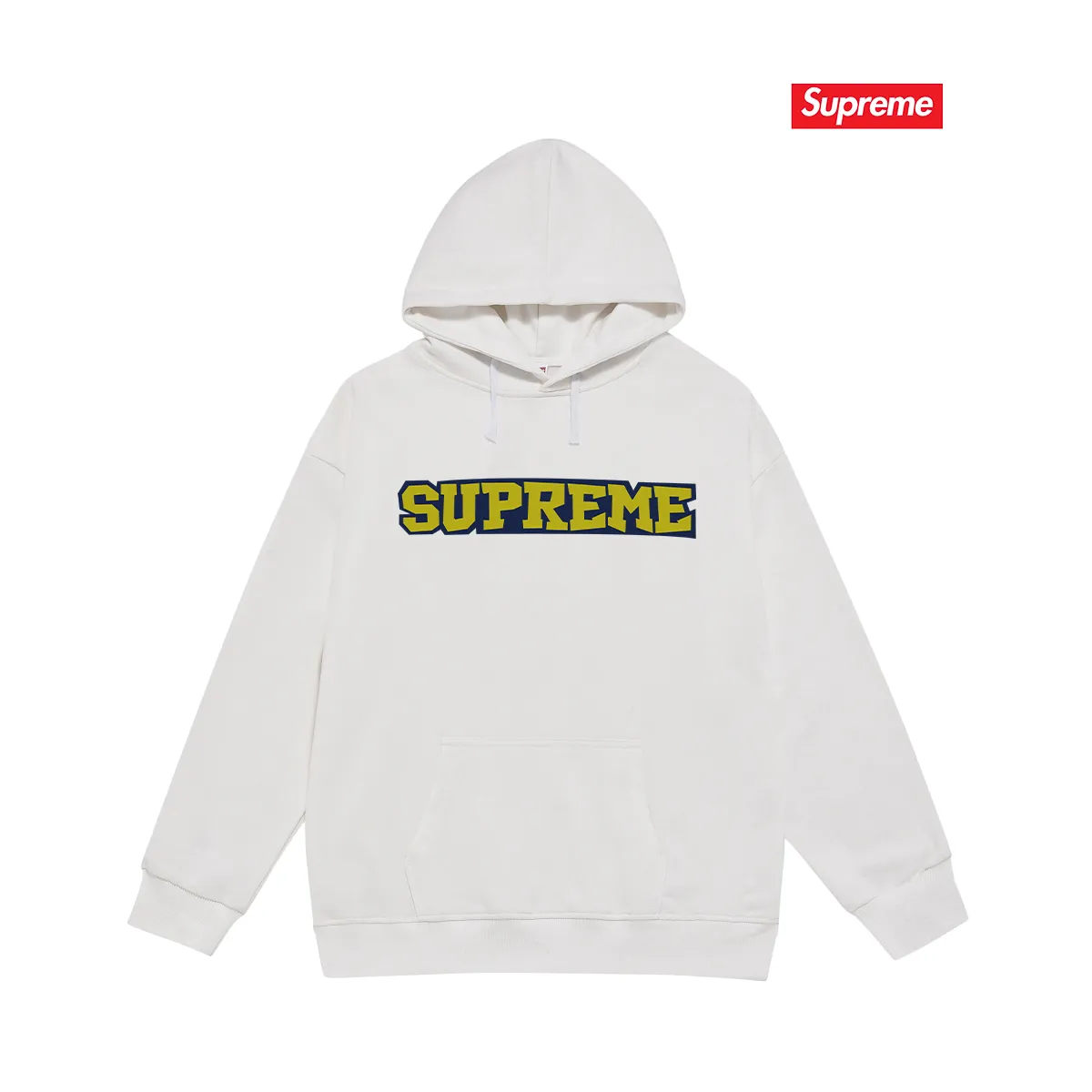 Style No. S2230 #terry P160💰 Velvet P170💰 Supreme 25SS Satin Applique S/S Top printed LOGO hooded sweatshirt Made of 400g large terry 430g silver fox velvet (drop shoulder large version) fabric, soft texture and no pilling Imported environmentally friendly printing glue The pattern is bright and three-dimensional Quality 💥Same style for men and women The upper body is trendy Color: black white gray Size: S M L XL XXL