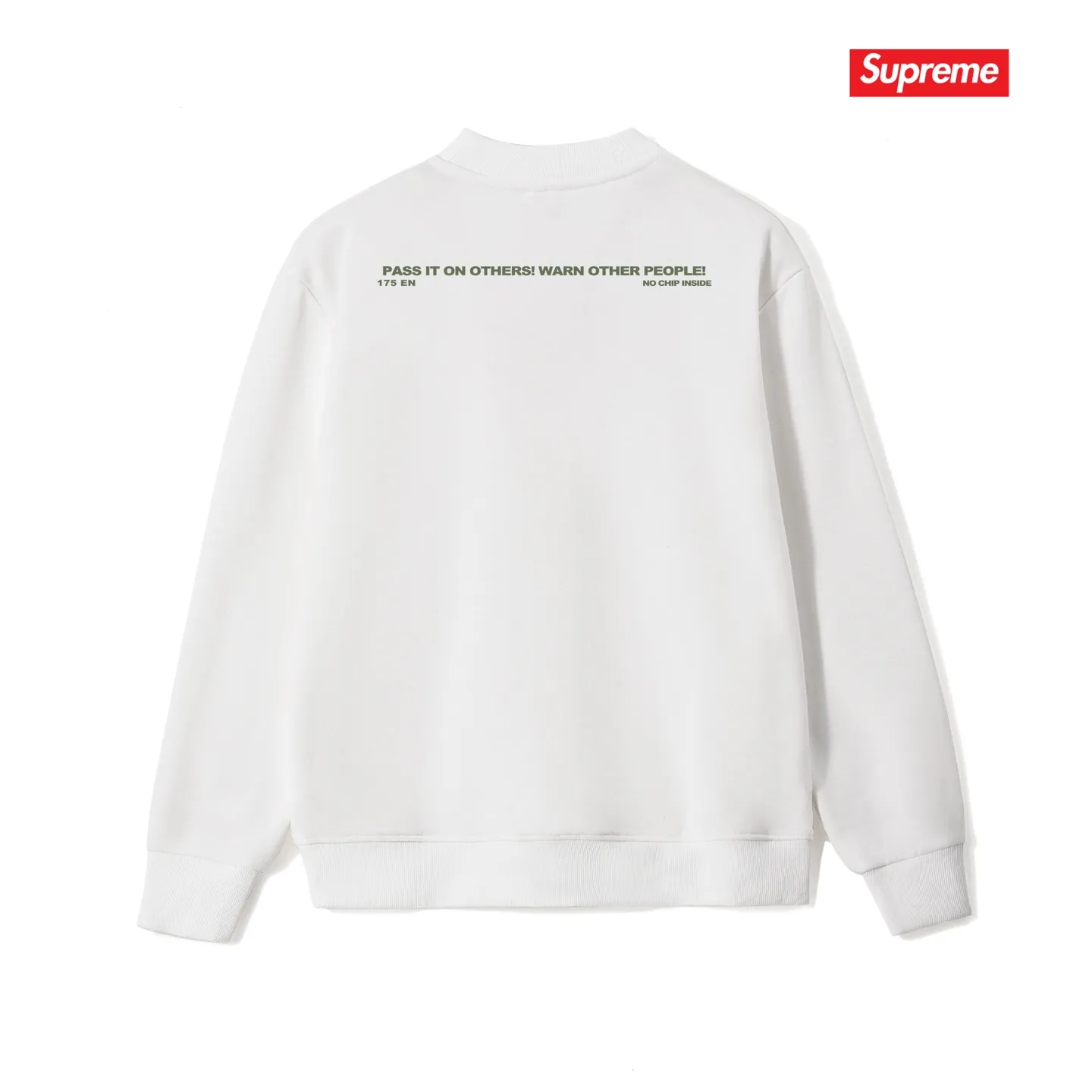 Style No. S1144 #terry p150💰 Plush 160💰 Sup 74FW Warning Tee Warning Tee Warning Prohibition Slogan Logo Round Neck Sweater Made of 400g large terry (drop shoulder large version) fabric, soft texture and no pilling Imported environmentally friendly printing glue The pattern is bright and three-dimensional Quality 💥Same style for men and women The upper body is trendy Color: Black White Gray Size: S M L XL XXL