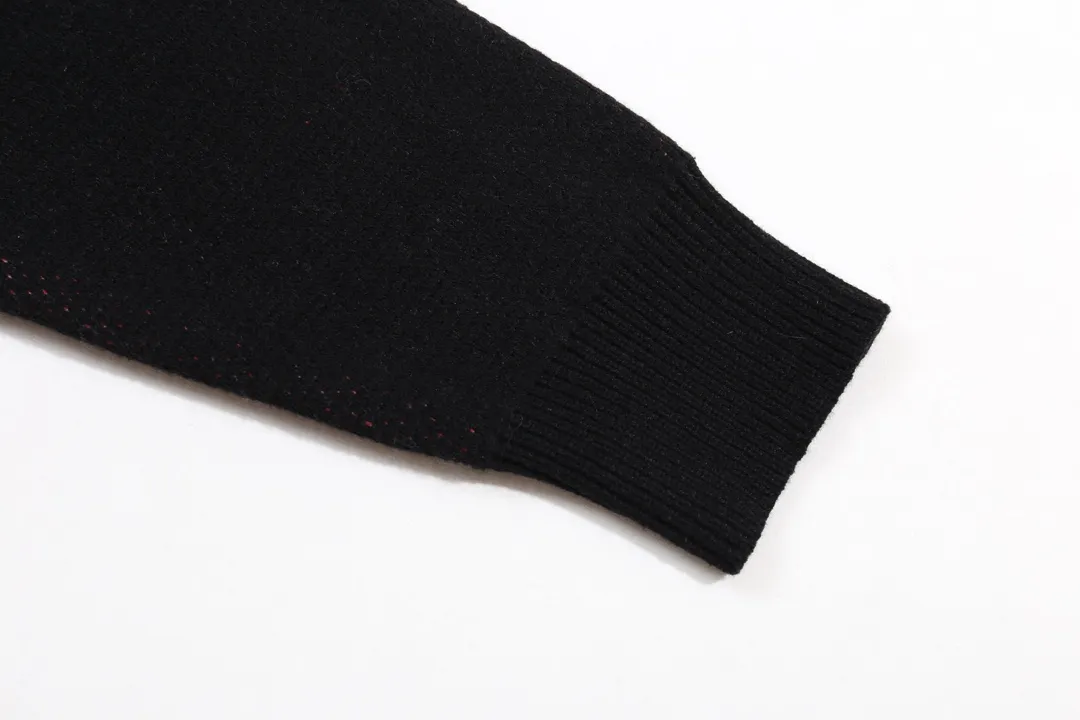 P300 supreme Snow White and the Seven Dwarfs jacquard crew neck sweater Color: Black White Size: S M L XL XXL