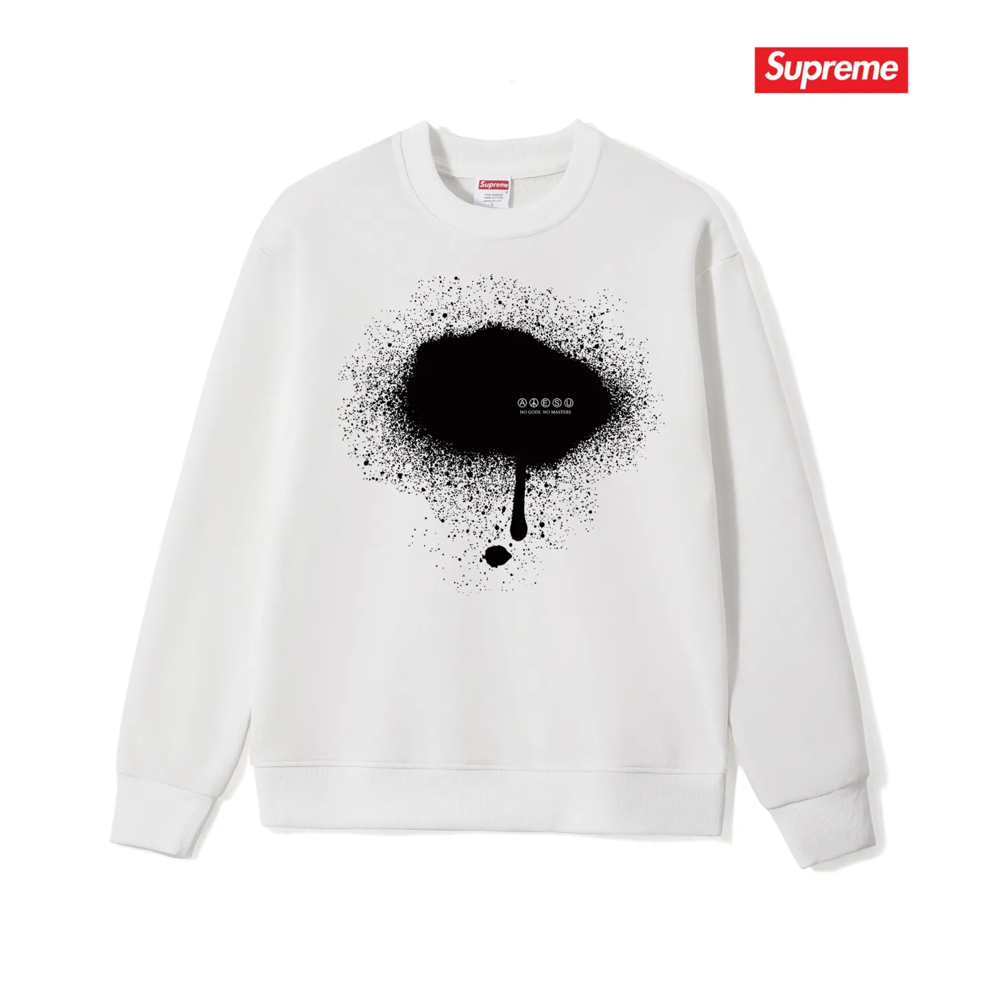 Style No. S1104 #terry p150💰 Velvet 160💰 Supreme co-branded SS23 Week6 TAG TEE slogan printed round neck sweatshirt Made of 400g large terry (drop shoulder large version) fabric, soft texture and no pilling Imported environmentally friendly printing glue The pattern is bright and three-dimensional Quality 💥Same style for men and women The upper body is trendy Color: black white gray Size: S M L XL XXL