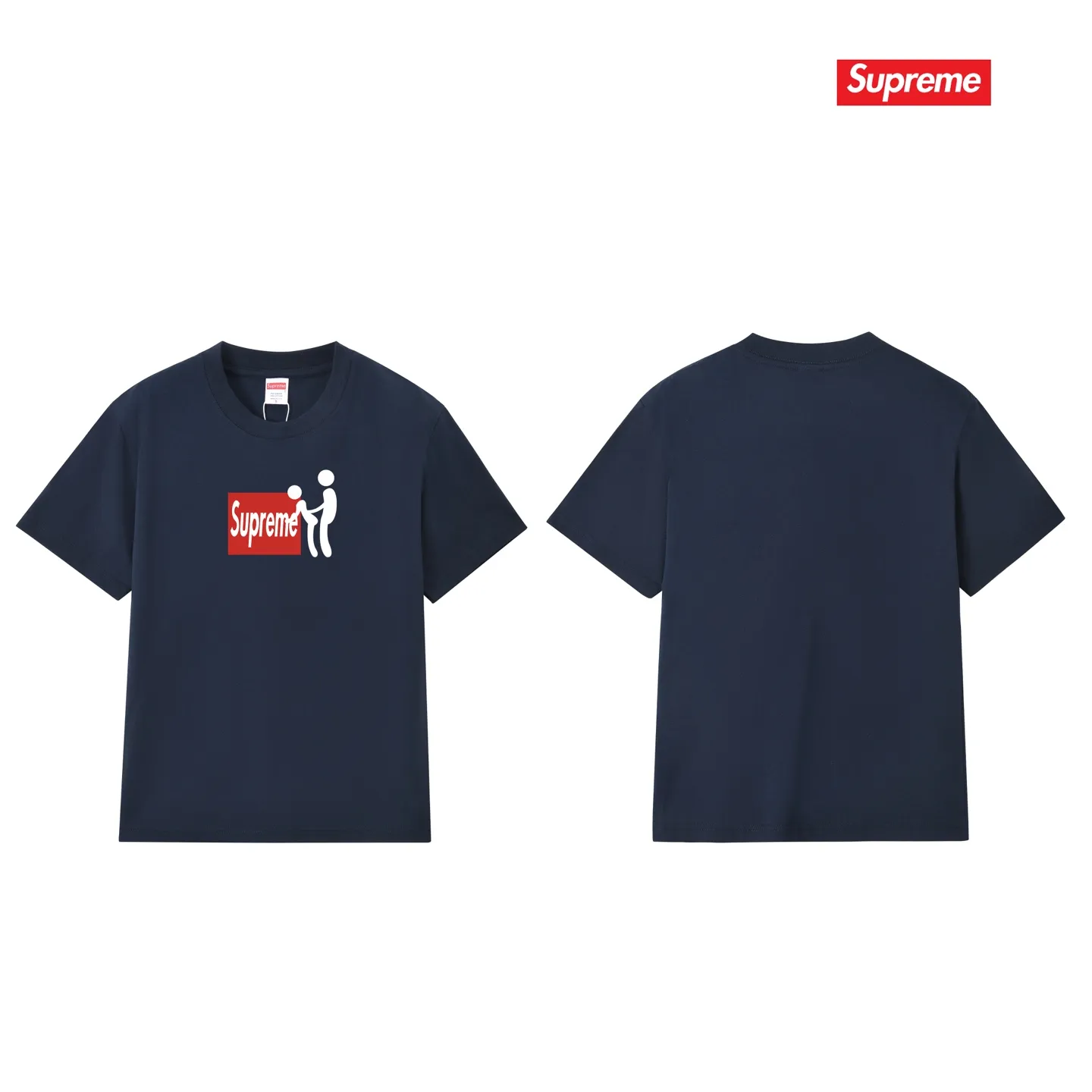 S211 P110💰 SupFW25 Funny Box logo short-sleeved American retro T-shirt. Same style for men and women. Loose fit. Made of 260g combed cotton double yarn. From fabric to accessories, all three standards are complete and follow ZP. Imported Matsui company's slurry printing will never crack. The whole piece adopts three-needle five-thread technology. The neckline-shoulder seam-sleeve seam is double-lined, which looks more three-dimensional and textured.) The same process as the original version, classic version Feel free to compare zp. The whole piece adopts three-needle five-thread craftsmanship (neckline-shoulder seam-sleeve seam double thread, which looks more three-dimensional and textured). It has the same craftsmanship as the original original, classic version. Color: black, white, light gray, pink, navy. Size: S M L XL XXL