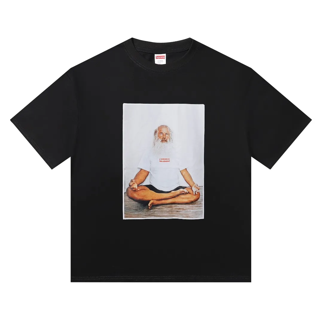P136 Supreme character avatar T-shirt black size shoulder width chest length S 52 56 70 M 54 58 72 L 56 60 74 XL 58 62 76