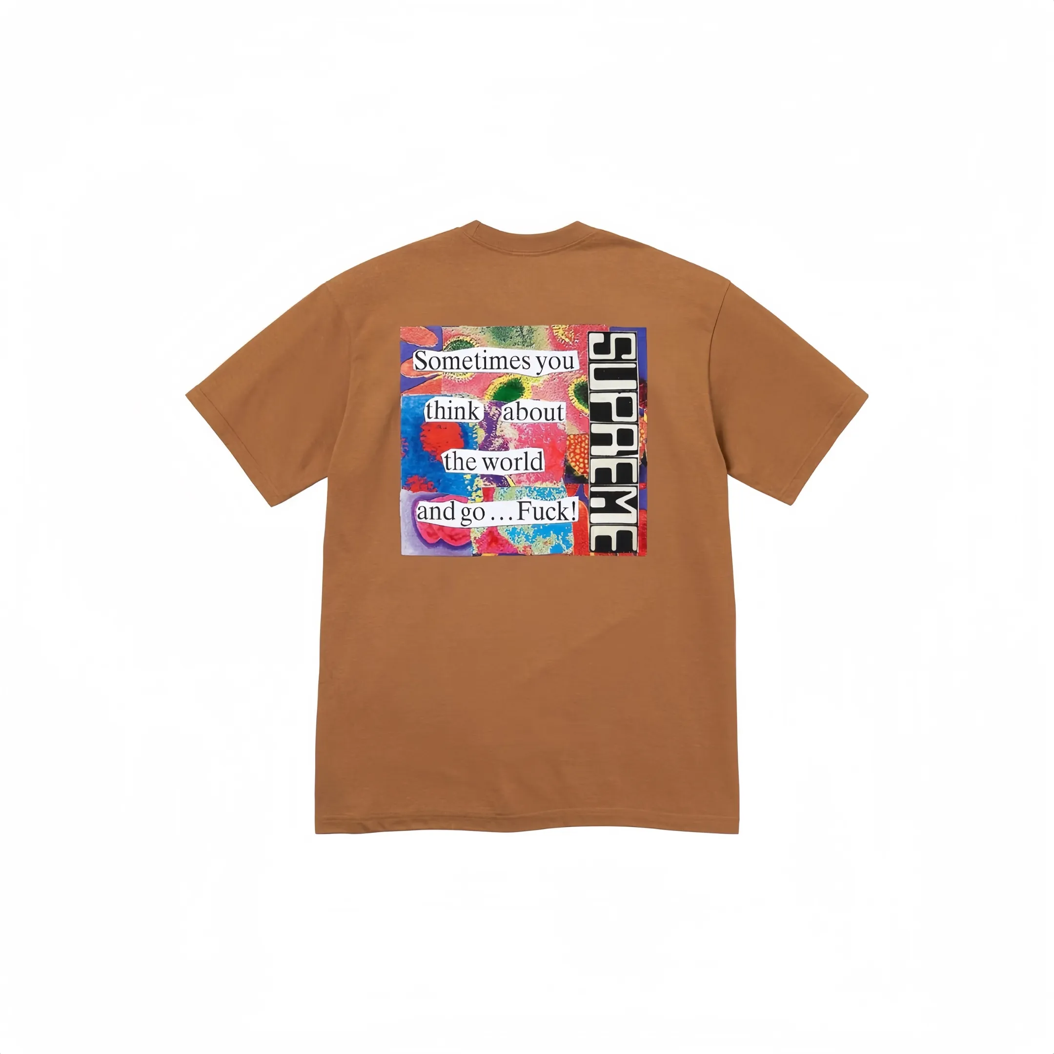 S70 P110💰 Supreme FW23 WEEK7 STATIC TEE casual round neck short-sleeved T-shirt with letter printing. Made of 260g combed cotton double yarn for both men and women. All three standards are complete from fabrics to accessories to ZP. The slurry printing imported from Matsui Company will never crack. The whole piece adopts three-needle five-thread technology. The neckline-shoulder seam-sleeve seam is double-lined, which looks more three-dimensional and textured. The same process as the original version, classic version Feel free to compare zp. The whole piece adopts three-needle five-thread craftsmanship. The neckline-shoulder seam-sleeve seam is double-threaded, which looks more three-dimensional and textured.) It has the same craftsmanship as the original original, classic version. Color: Zong Orange Black White Size: S M L XL XXL