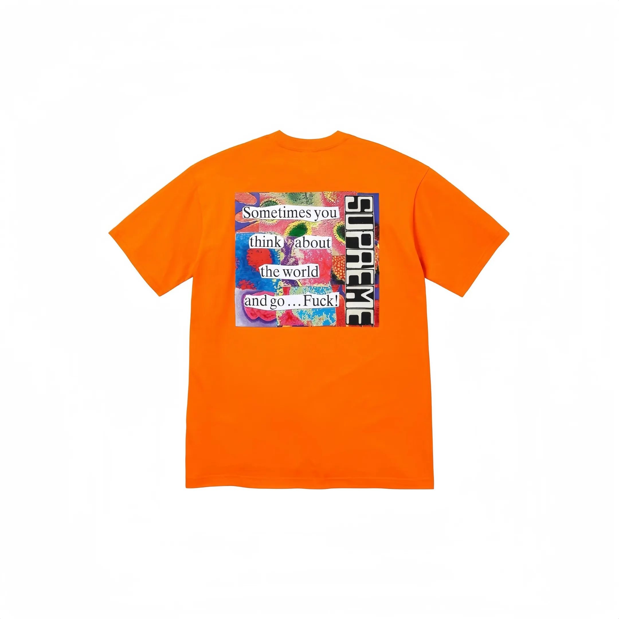 S70 P110💰 Supreme FW23 WEEK7 STATIC TEE casual round neck short-sleeved T-shirt with letter printing. Made of 260g combed cotton double yarn for both men and women. All three standards are complete from fabrics to accessories to ZP. The slurry printing imported from Matsui Company will never crack. The whole piece adopts three-needle five-thread technology. The neckline-shoulder seam-sleeve seam is double-lined, which looks more three-dimensional and textured. The same process as the original version, classic version Feel free to compare zp. The whole piece adopts three-needle five-thread craftsmanship. The neckline-shoulder seam-sleeve seam is double-threaded, which looks more three-dimensional and textured.) It has the same craftsmanship as the original original, classic version. Color: Zong Orange Black White Size: S M L XL XXL