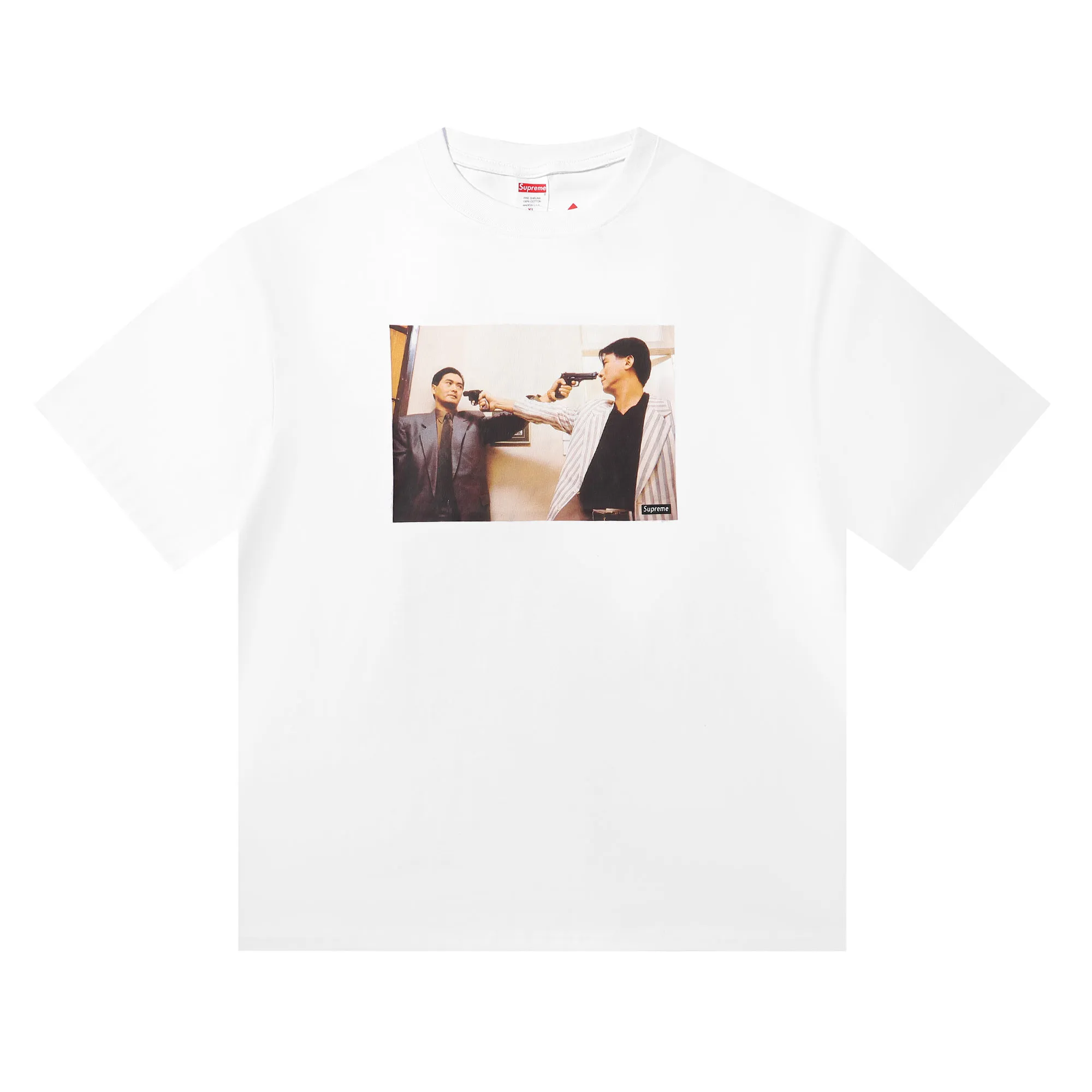 P140 supreme Chow Yun-fat's Bloody Heroes White Black SMLXL Size Shoulder Width Bust Length S 52 56 70 M 54 58 72 L 56 60 74 XL 58 62 76