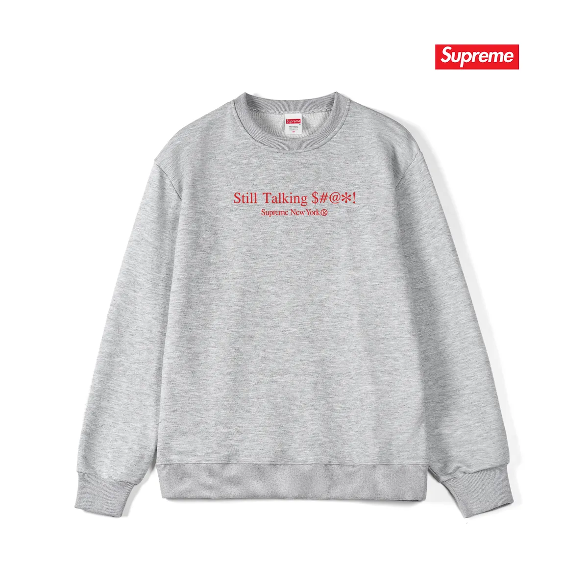 Style No. S1139 #terry p150💰 Velvet 160💰 American trend 22SS Still Talking Tee logo printed on the back round neck sweatshirt Made of 400 grams of large terry (drop shoulder large version) fabric, soft texture and no pilling Imported environmentally friendly printing glue The pattern is bright and three-dimensional Quality💥Same style for men and women The upper body is trendy Color: black white gray Size: S M L XL XXL