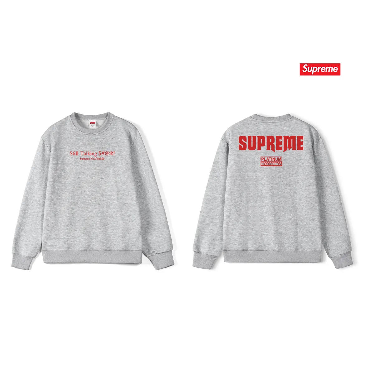 Style No. S1139 #terry p150💰 Velvet 160💰 American trend 22SS Still Talking Tee logo printed on the back round neck sweatshirt Made of 400 grams of large terry (drop shoulder large version) fabric, soft texture and no pilling Imported environmentally friendly printing glue The pattern is bright and three-dimensional Quality💥Same style for men and women The upper body is trendy Color: black white gray Size: S M L XL XXL