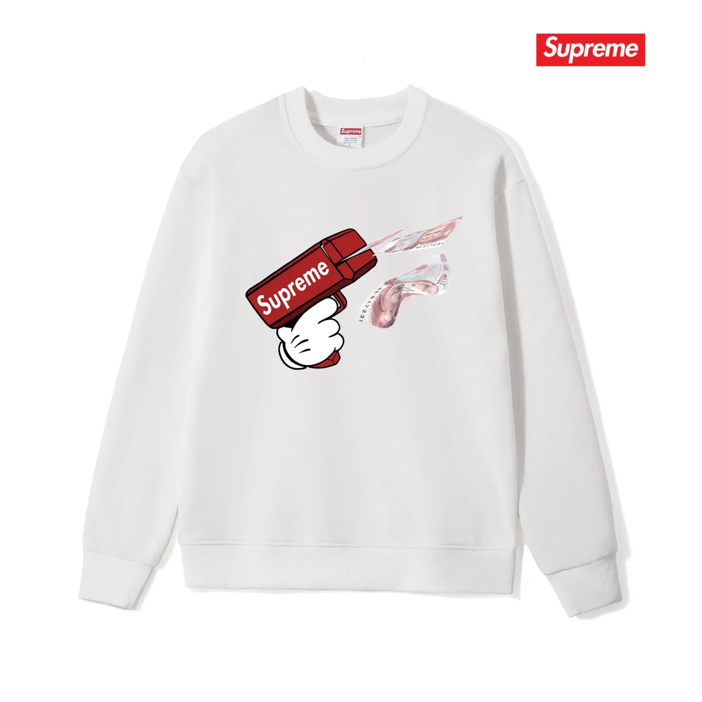 Style No. S1167 #terry p150💰 Velvet 160💰 Sup STK008_KID GRIGIO printed round neck sweatshirt Made of 400g large terry (drop shoulder large version) fabric, soft texture and no pilling Imported environmentally friendly printing glue The pattern is bright and three-dimensional Quality💥Same style for men and women The upper body is trendy Color: black white gray Size: S M L XL XXL