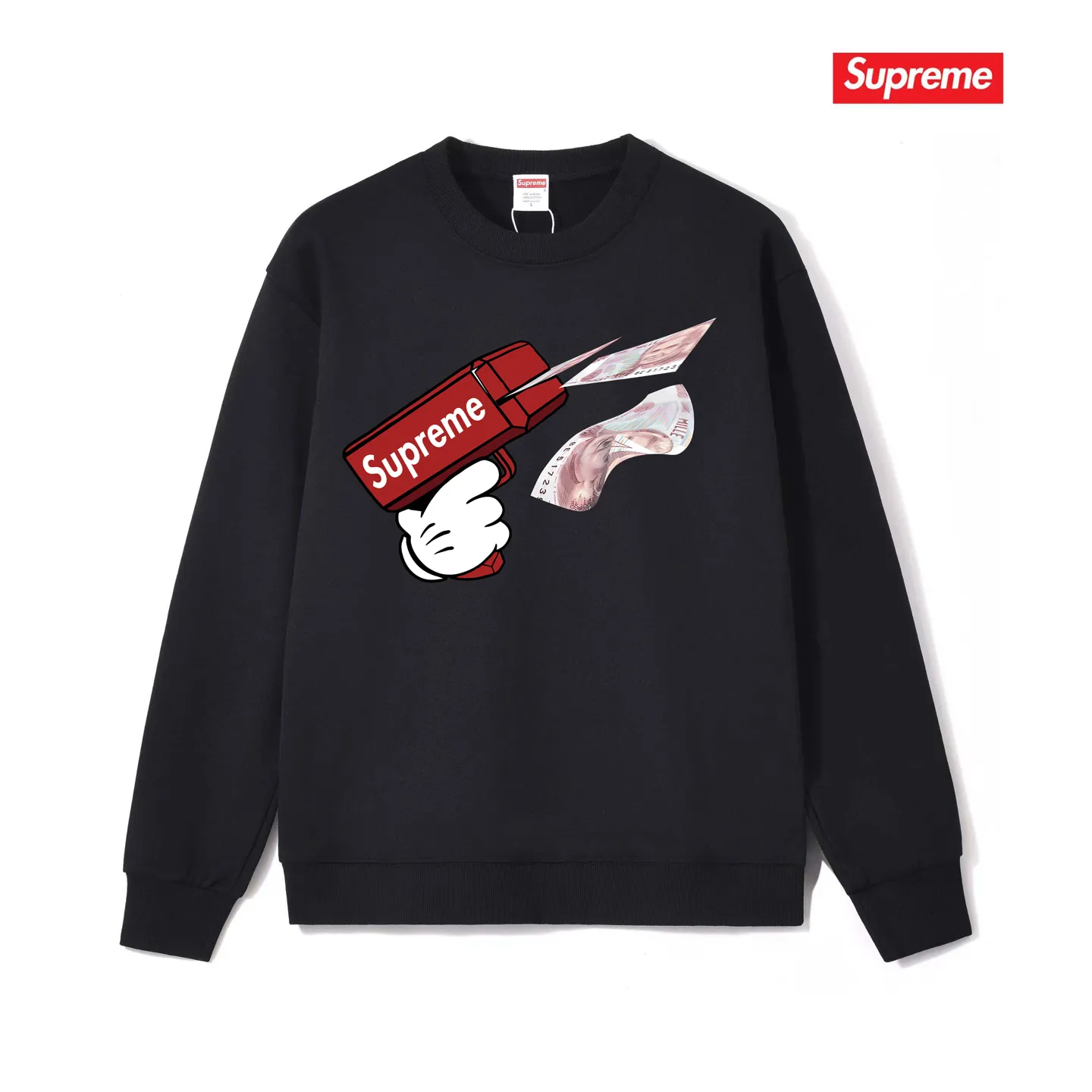 Style No. S1167 #terry p150💰 Velvet 160💰 Sup STK008_KID GRIGIO printed round neck sweatshirt Made of 400g large terry (drop shoulder large version) fabric, soft texture and no pilling Imported environmentally friendly printing glue The pattern is bright and three-dimensional Quality💥Same style for men and women The upper body is trendy Color: black white gray Size: S M L XL XXL