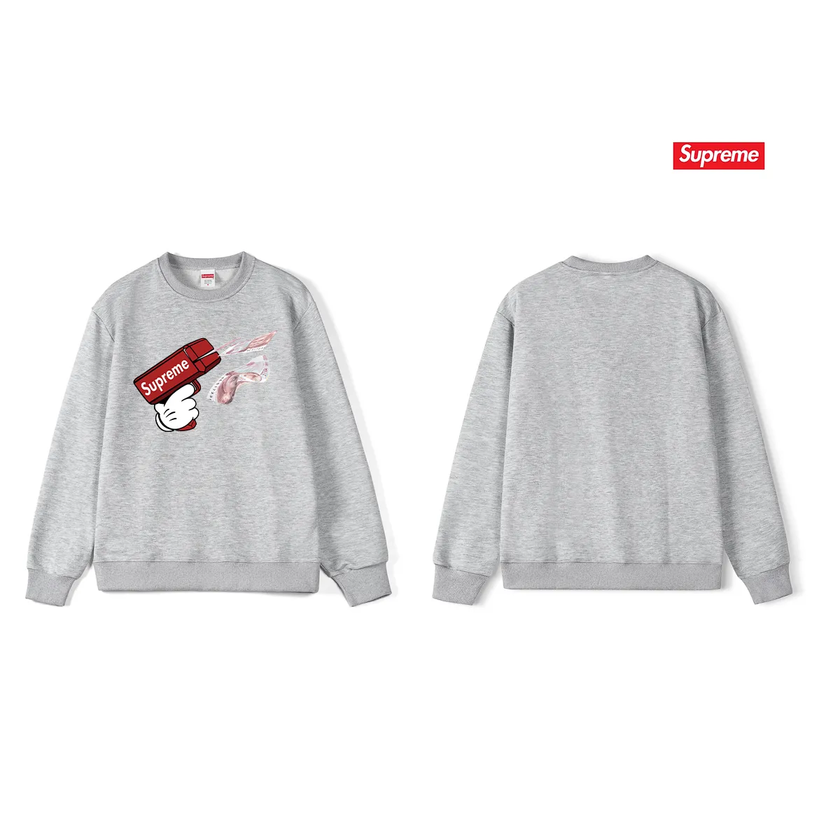Style No. S1167 #terry p150💰 Velvet 160💰 Sup STK008_KID GRIGIO printed round neck sweatshirt Made of 400g large terry (drop shoulder large version) fabric, soft texture and no pilling Imported environmentally friendly printing glue The pattern is bright and three-dimensional Quality💥Same style for men and women The upper body is trendy Color: black white gray Size: S M L XL XXL