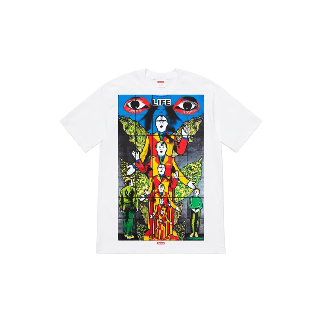 #S119 p110💰 Supreme SS19 x Gilbert The whole piece is made with a three-needle five-thread process. The neckline-shoulder seam-sleeve seam is double-lined, making it look more three-dimensional and textured.) It is the same craftsmanship as the authentic original version. It has a classic version. Compare it at will.