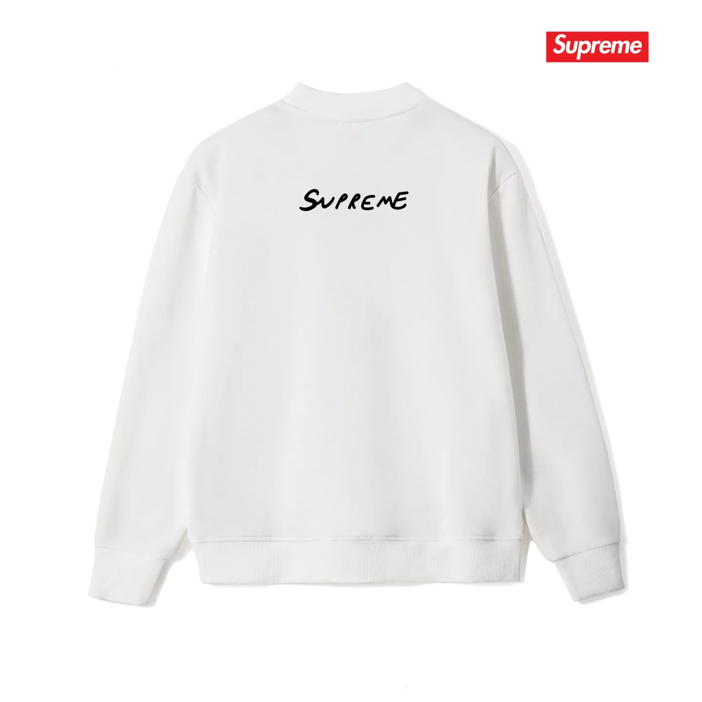 Style No. S1040 #terryp150💰 Velvet 160💰 Supreme SS19 Reaper Tee Reaper print crew neck sweatshirt Made of 400g large terry (drop shoulder large version) fabric, soft and non-pilling texture, imported environmentally friendly printing glue, bright and three-dimensional pattern, quality 💥unisex style, trendy upper body, color: black, white, gray, size: S M L XL XXL
