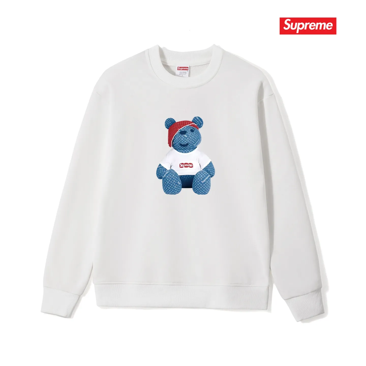 Style No. S1197 #terryp150💰Fleece 160💰Supreme’s new short-sleeved colorful letter cupid cat round neck sweatshirt Made of 400 grams of large terry (drop shoulder large version) fabric, soft texture and no pilling Imported environmentally friendly printing glue The pattern is bright and three-dimensional Quality💥Same style for men and women The upper body is trendy Color: black white gray Size: S M L XL XXL