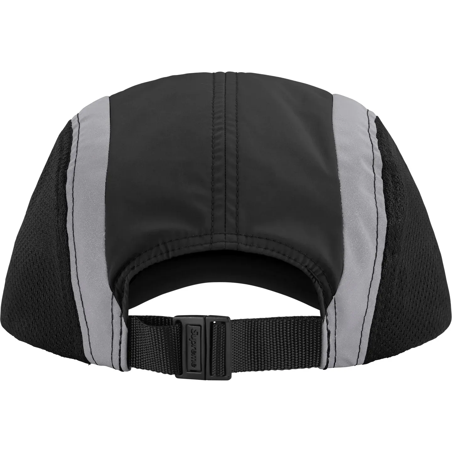 N110💰p150 Sup Side Mesh Camp Cap46M Reflective Side Mesh Baseball Cap Peaked Cap Black Apricot Red Blue