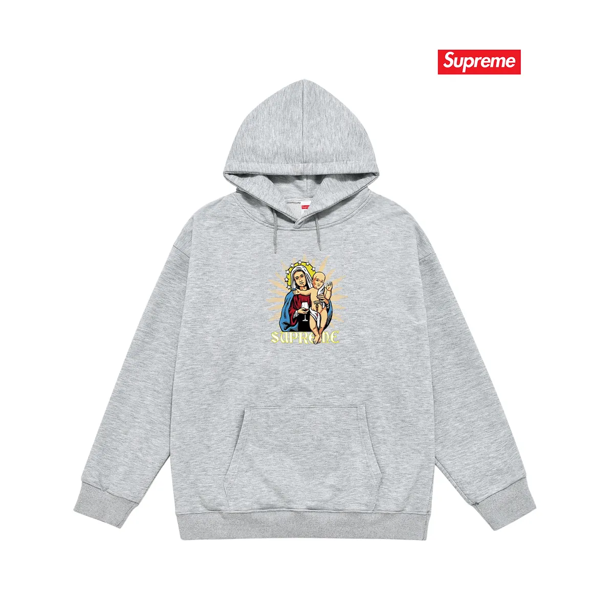 Style No. S2176 #terry P160💰 Velvet P170💰 Sup style FW24 T-shirt series WEEK8 chest print hooded sweatshirt Made of 400g large terry 430g silver fox velvet (drop shoulder large version) fabric, soft texture and no pilling Imported environmentally friendly printing glue The pattern is bright and three-dimensional Quality 💥Same style for men and women The upper body is trendy Color: black white gray Size: S M L XL XXL