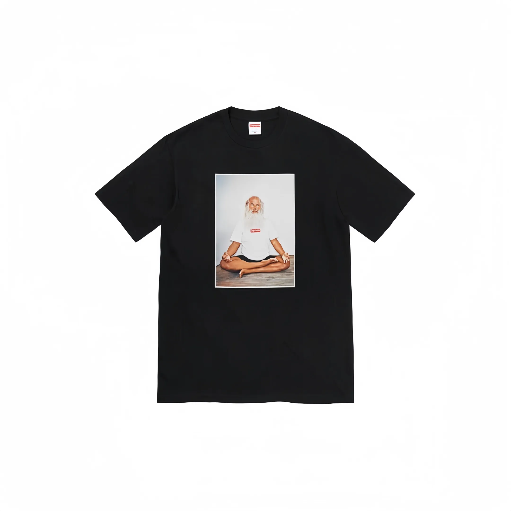 #S47 P110💰 Supreme Week 1 Rick Rubin Tee meditation character printed loose round neck short-sleeved T-shirt is made of 260 grams of combed cotton double yarn. From fabrics to accessories, all three standards are complete and follow ZP. Imported Matsui Company slurry printing will never crack. The whole piece is made of three-needle five-thread technology. The neckline-shoulder seam-sleeve seam is double-lined, which looks more three-dimensional and textured.) The same process as the original version, classic version Feel free to compare zp. The whole piece adopts three-needle five-thread craftsmanship (neckline-shoulder seam-sleeve seam double thread, which looks more three-dimensional and textured). It has the same craftsmanship as the original original, classic version. Color: Beige, Pink, Yellow, Red, Black. Size: S M L XL XXL.