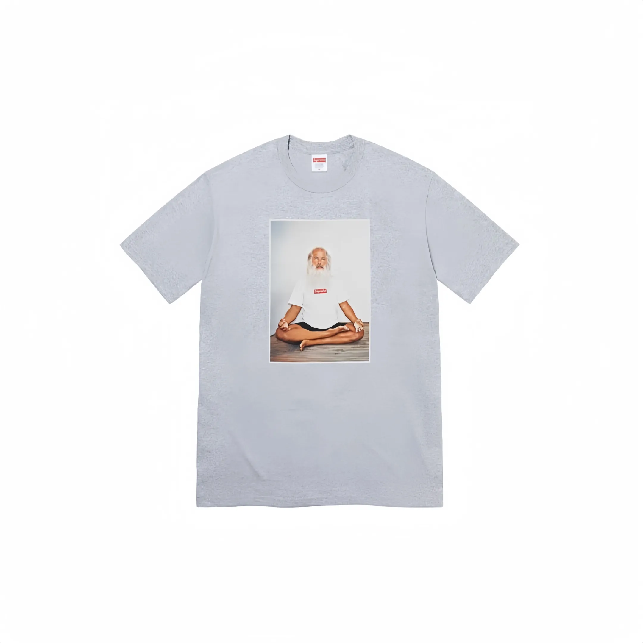 #S47 P110💰 Supreme Week 1 Rick Rubin Tee meditation character printed loose round neck short-sleeved T-shirt is made of 260 grams of combed cotton double yarn. From fabrics to accessories, all three standards are complete and follow ZP. Imported Matsui Company slurry printing will never crack. The whole piece is made of three-needle five-thread technology. The neckline-shoulder seam-sleeve seam is double-lined, which looks more three-dimensional and textured.) The same process as the original version, classic version Feel free to compare zp. The whole piece adopts three-needle five-thread craftsmanship (neckline-shoulder seam-sleeve seam double thread, which looks more three-dimensional and textured). It has the same craftsmanship as the original original, classic version. Color: Beige, Pink, Yellow, Red, Black. Size: S M L XL XXL.