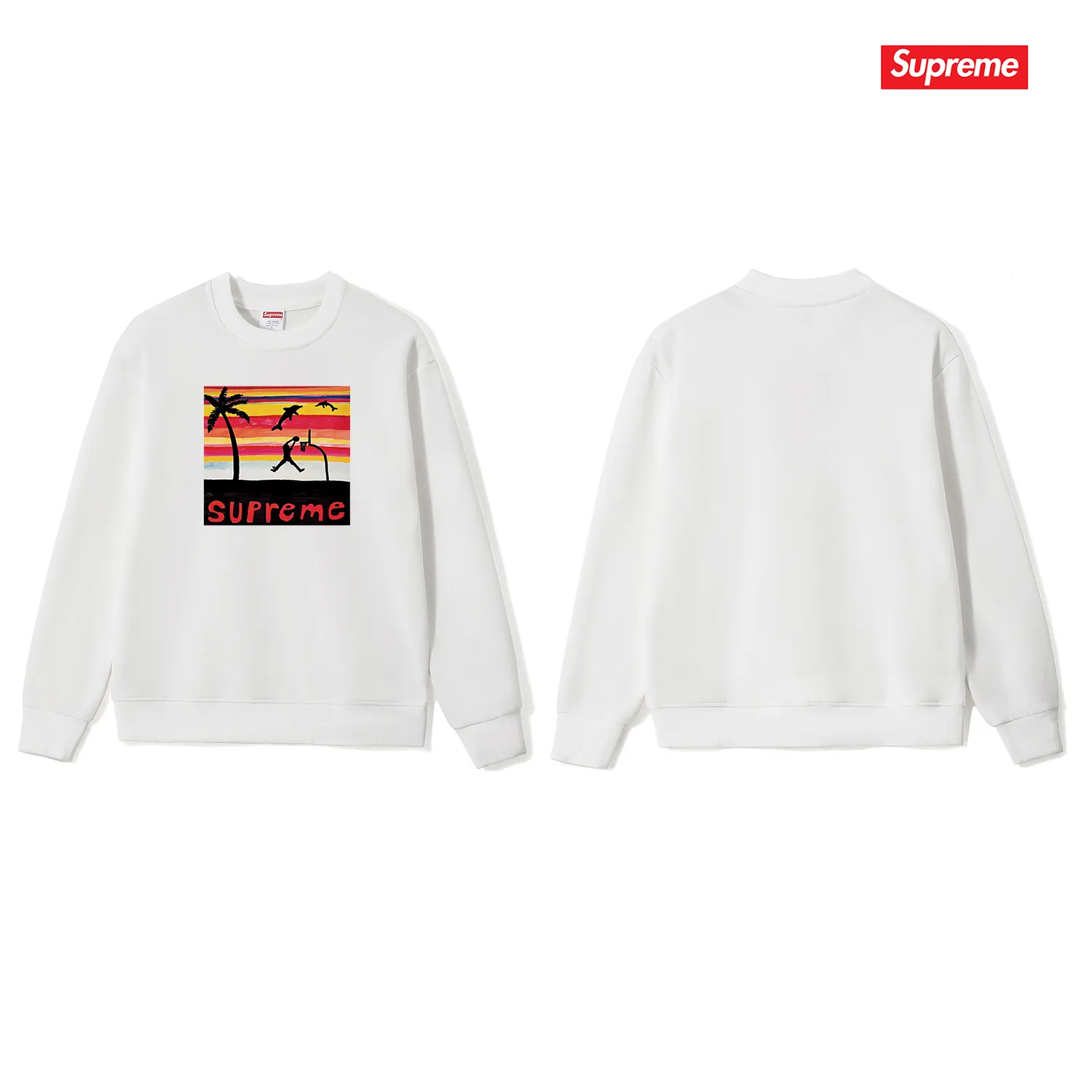 Style No. S1058 #terry p150💰 Velvet 160💰 Supreme SS21 Spiral Tee Unisex Round Neck Sweater Made of 400g large terry (drop shoulder large version) fabric, soft and non-pilling. Imported environmentally friendly printing glue. Bright and three-dimensional pattern. Quality💥 Unisex. The upper body is trendy. Color: Black White Gray Size: S M L XL XXL