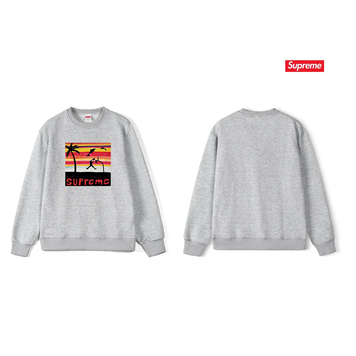 Style No. S1058 #terry p150💰 Velvet 160💰 Supreme SS21 Spiral Tee Unisex Round Neck Sweater Made of 400g large terry (drop shoulder large version) fabric, soft and non-pilling. Imported environmentally friendly printing glue. Bright and three-dimensional pattern. Quality💥 Unisex. The upper body is trendy. Color: Black White Gray Size: S M L XL XXL