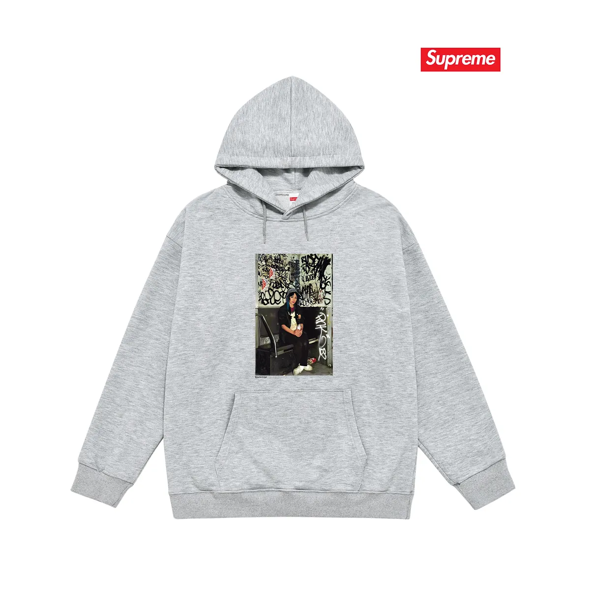 Style number S2181 #terry P160💰 plus fleece P170💰 Trendy brand Sup Lady Pink pattern hooded sweatshirt. Made of 400g large terry 430g silver fox velvet (drop shoulder large version) fabric. The texture is soft and non-pilling. Imported environmentally friendly printing glue. The pattern is bright and three-dimensional. Quality 💥Same style for men and women. The upper body is trendy. Color: black white gray Size: S M L XL XXL