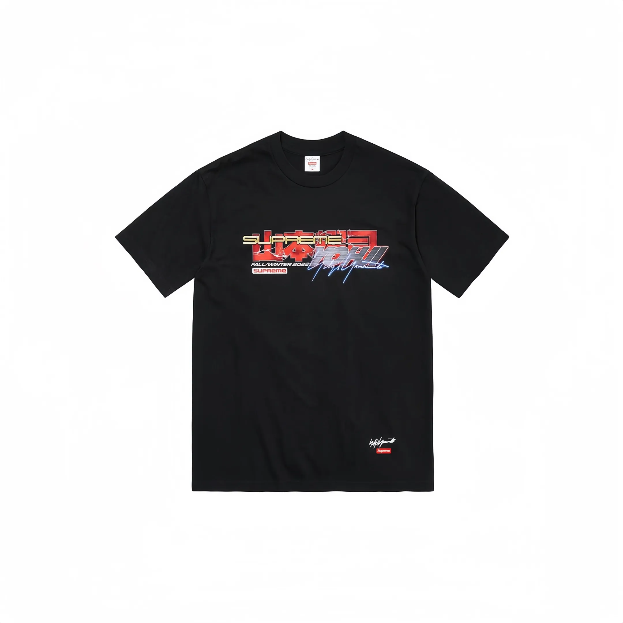 #S09 P110💰 Supreme x Yohji Yamamoto/Yohji Yamamoto joint model Supreme clothing series Yohji Yamamoto joint series FW22 Week 4 Tekken™ Tee letter printed round neck pullover short-sleeved T-shirt, same style for men and women, made of 260g combed cotton double yarn, from fabrics to accessories, all three standards are complete and follow the ZP imported Matsui Company pulp printing will never crack The whole piece is made with three-needle and five-thread craftsmanship. The collar-shoulder seam-sleeve seams are double-threaded, making it look more three-dimensional and textured. The craftsmanship is the same as that of the authentic original version. It has a classic version. Feel free to compare zp. The whole piece is made of three-needle five-thread craft. The neckline-shoulder seam-sleeve seam is double-threaded, which looks more three-dimensional and textured. The craftsmanship is the same as that of the authentic original version. It has a classic style. Color: Black and White Size: S M L XL XXL