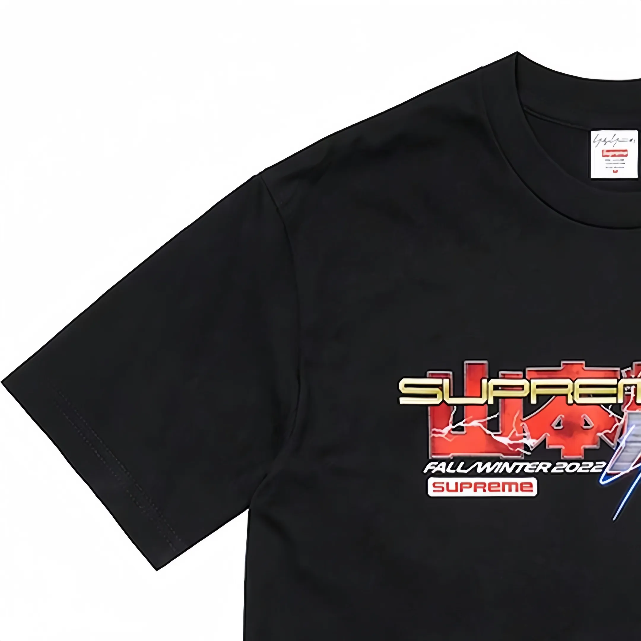 #S09 P110💰 Supreme x Yohji Yamamoto/Yohji Yamamoto joint model Supreme clothing series Yohji Yamamoto joint series FW22 Week 4 Tekken™ Tee letter printed round neck pullover short-sleeved T-shirt, same style for men and women, made of 260g combed cotton double yarn, from fabrics to accessories, all three standards are complete and follow the ZP imported Matsui Company pulp printing will never crack The whole piece is made with three-needle and five-thread craftsmanship. The collar-shoulder seam-sleeve seams are double-threaded, making it look more three-dimensional and textured. The craftsmanship is the same as that of the authentic original version. It has a classic version. Feel free to compare zp. The whole piece is made of three-needle five-thread craft. The neckline-shoulder seam-sleeve seam is double-threaded, which looks more three-dimensional and textured. The craftsmanship is the same as that of the authentic original version. It has a classic style. Color: Black and White Size: S M L XL XXL